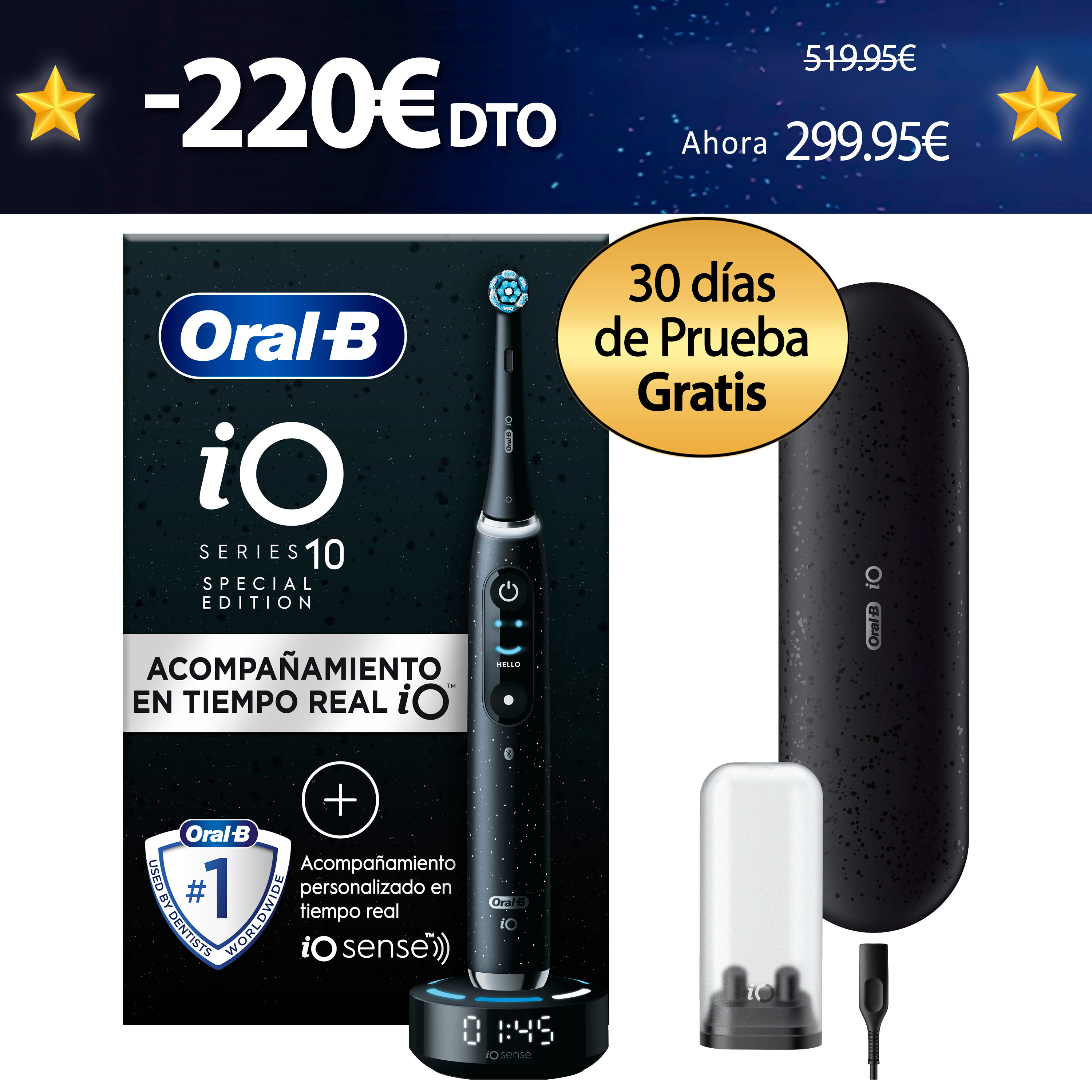 Oral-B iO 10 Cepillo Eléctrico Edición Limitada con 1 Recambio