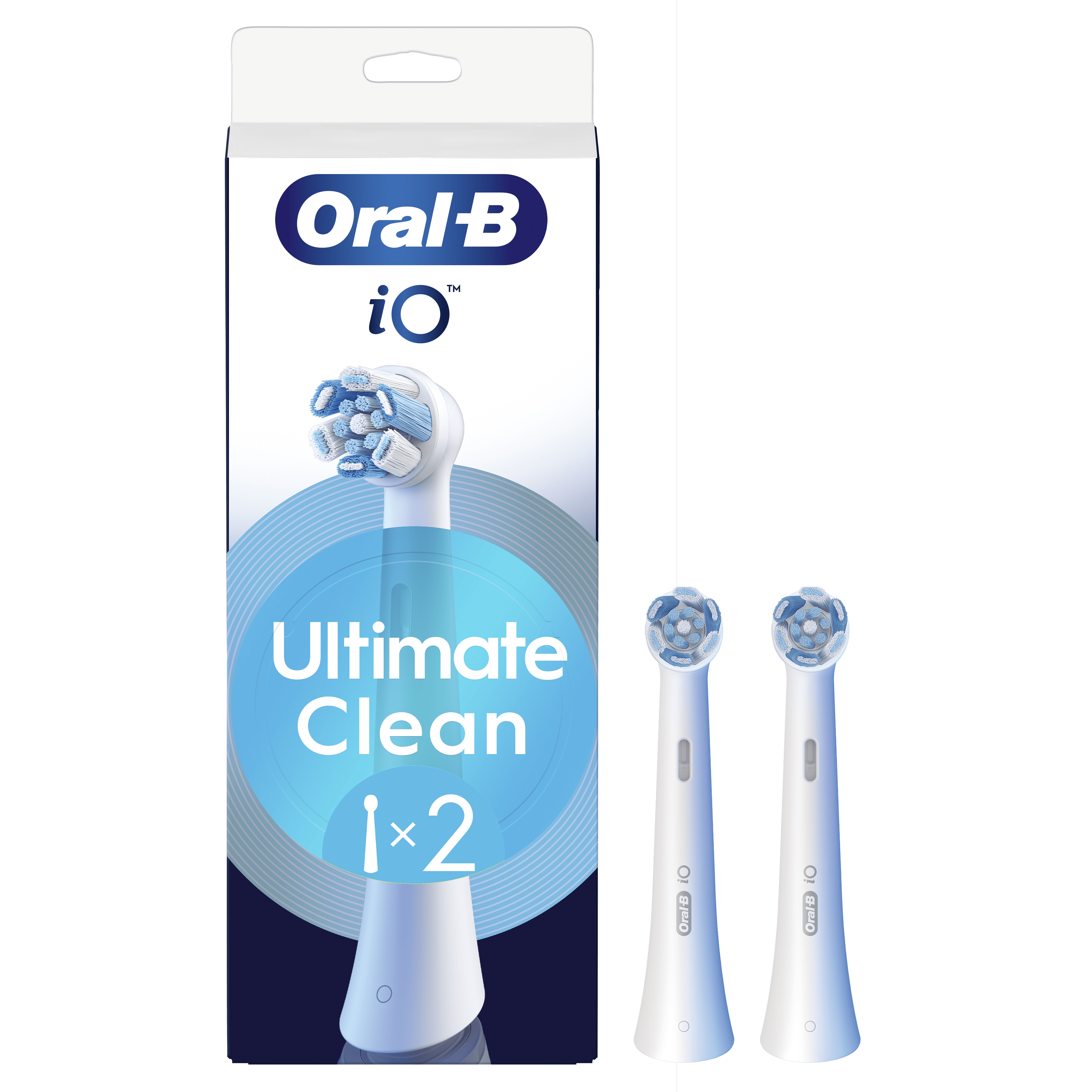 Oral-B iO Recambios Ultimate Clean en Blanco - Pack de 2