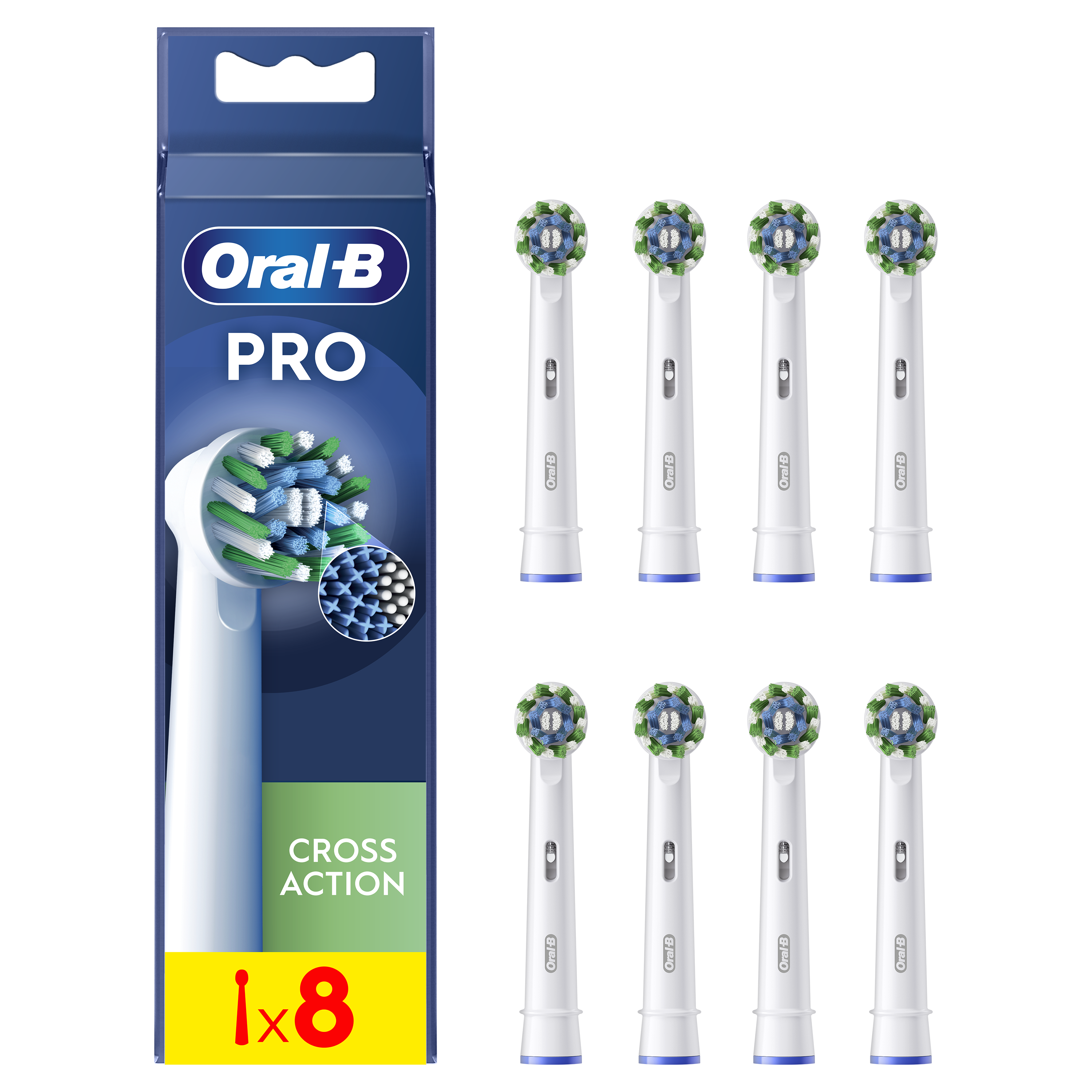 Oral-B Recambios Cross Action en Blanco - Pack de 8