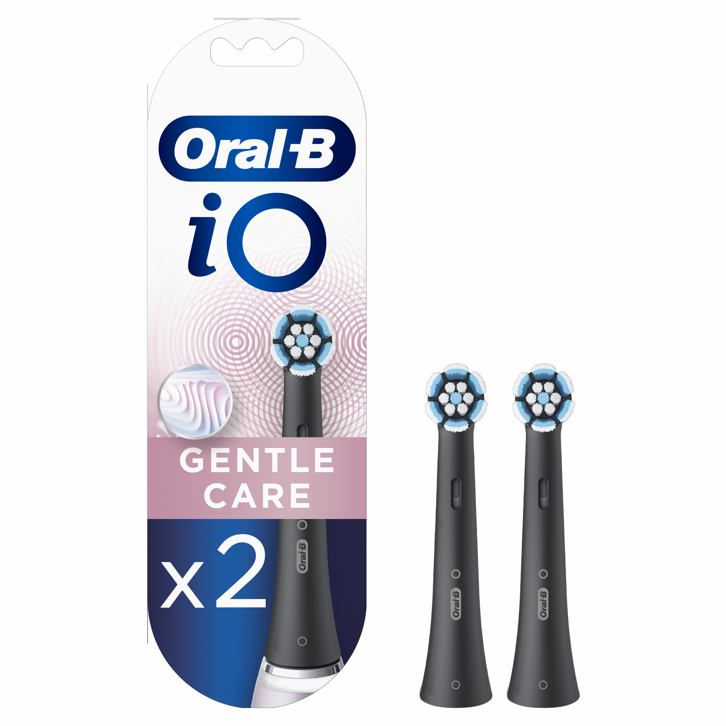 Oral-B iO Recambios Gentle Care en Negro - Pack de 2