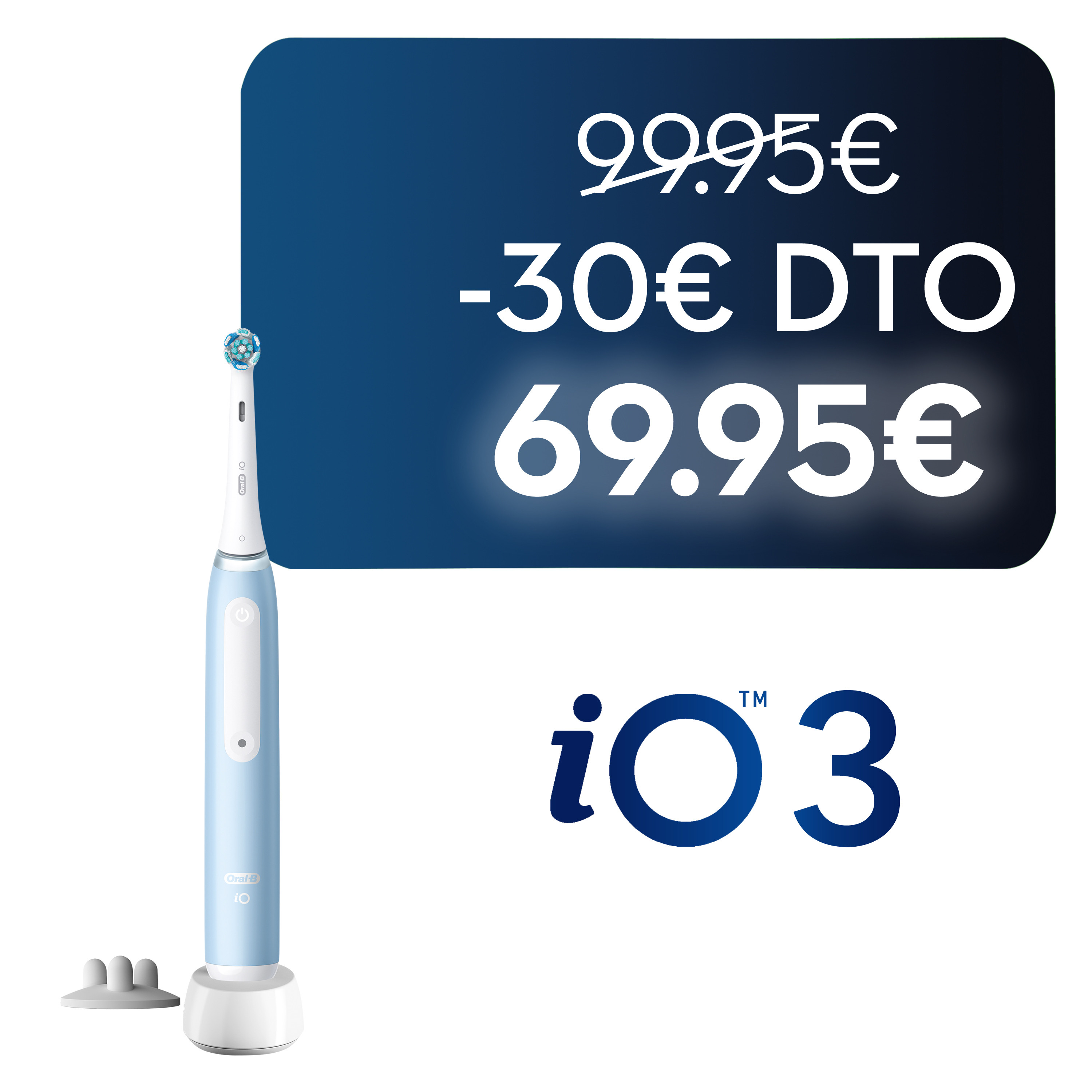 Oral-B iO 3 Cepillo Eléctrico Azul con 1 Cabezal