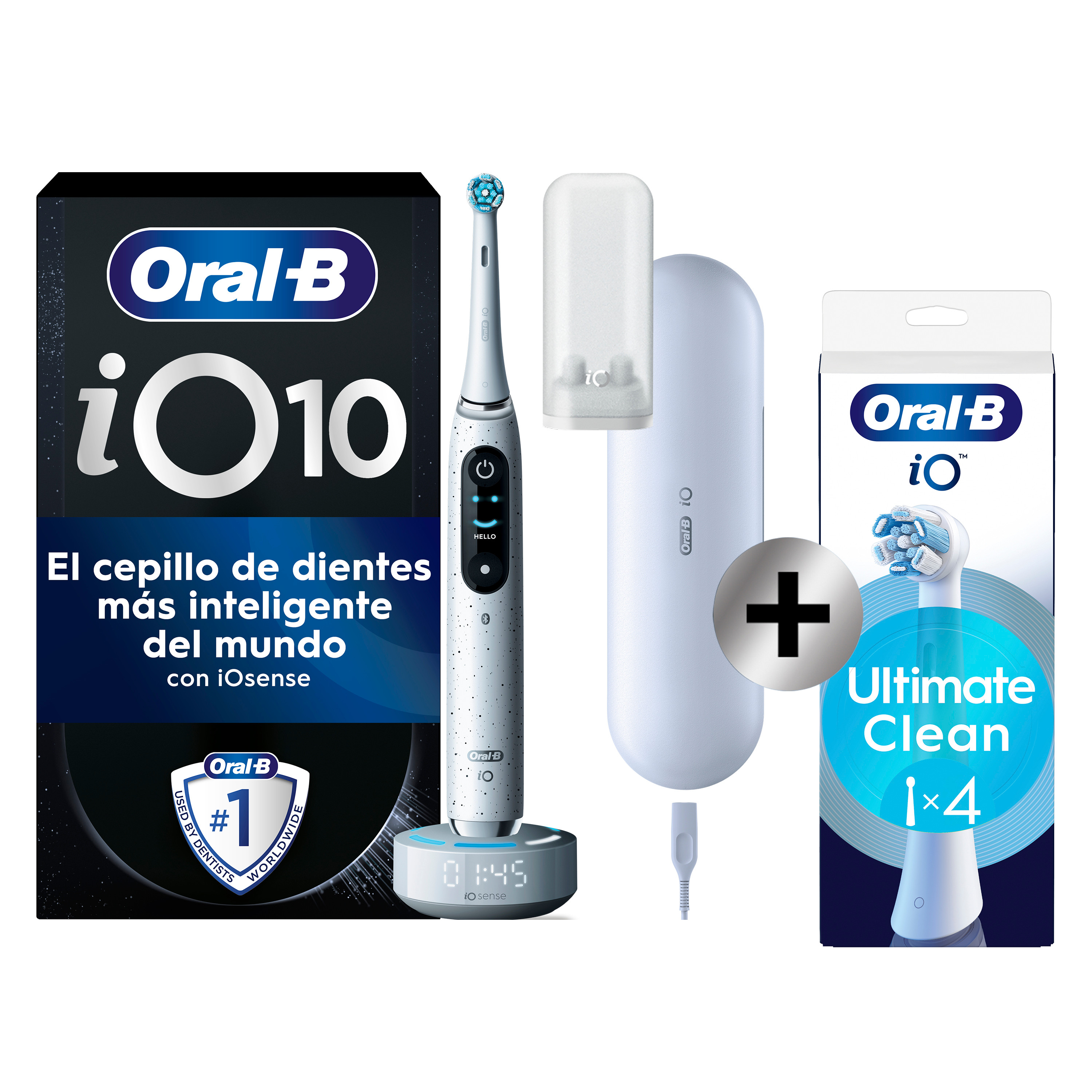 Oral-B iO 10 Cepillo Eléctrico Blanco con 1+4 recambios