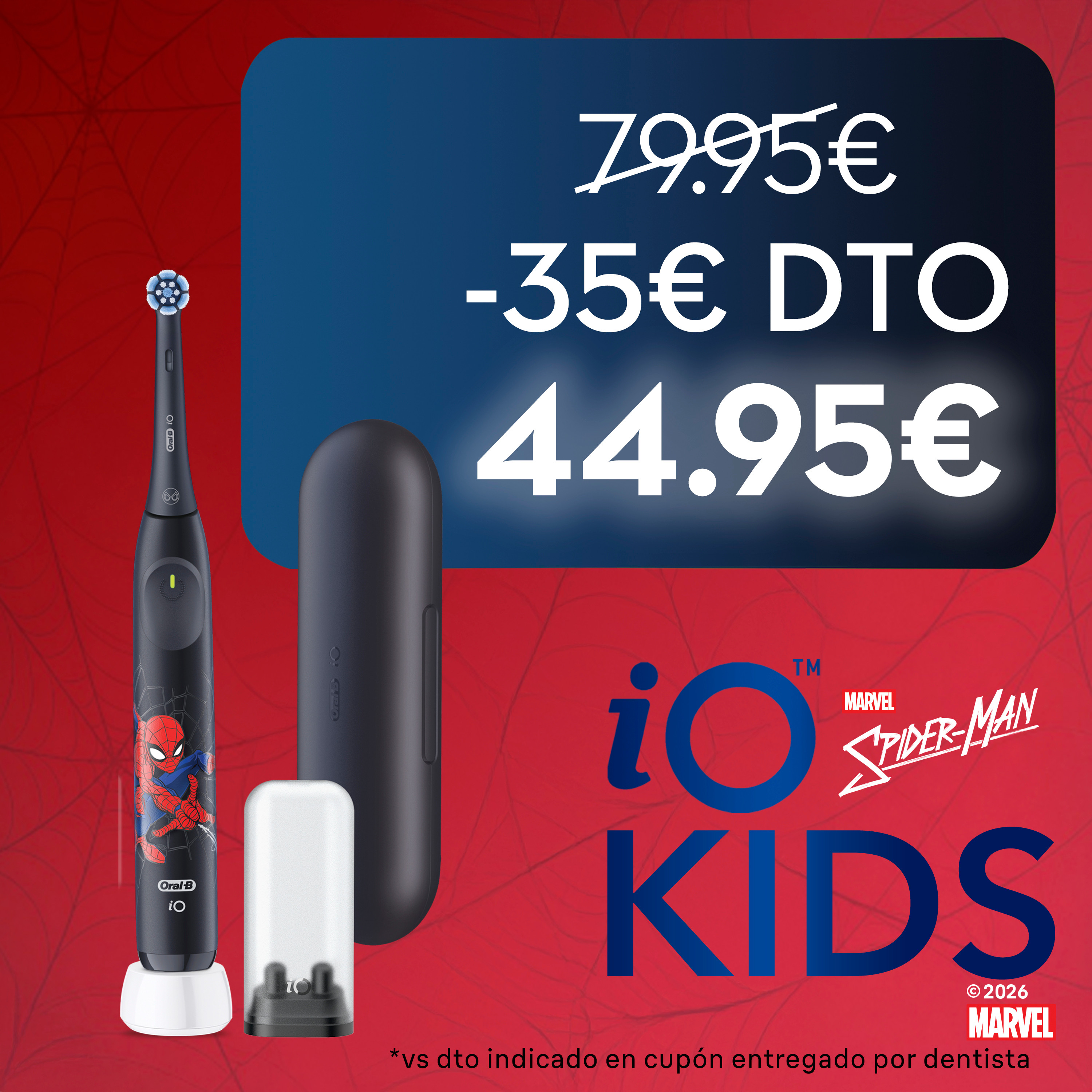 Oral-B iO Niños Cepillo Eléctrico Spiderman