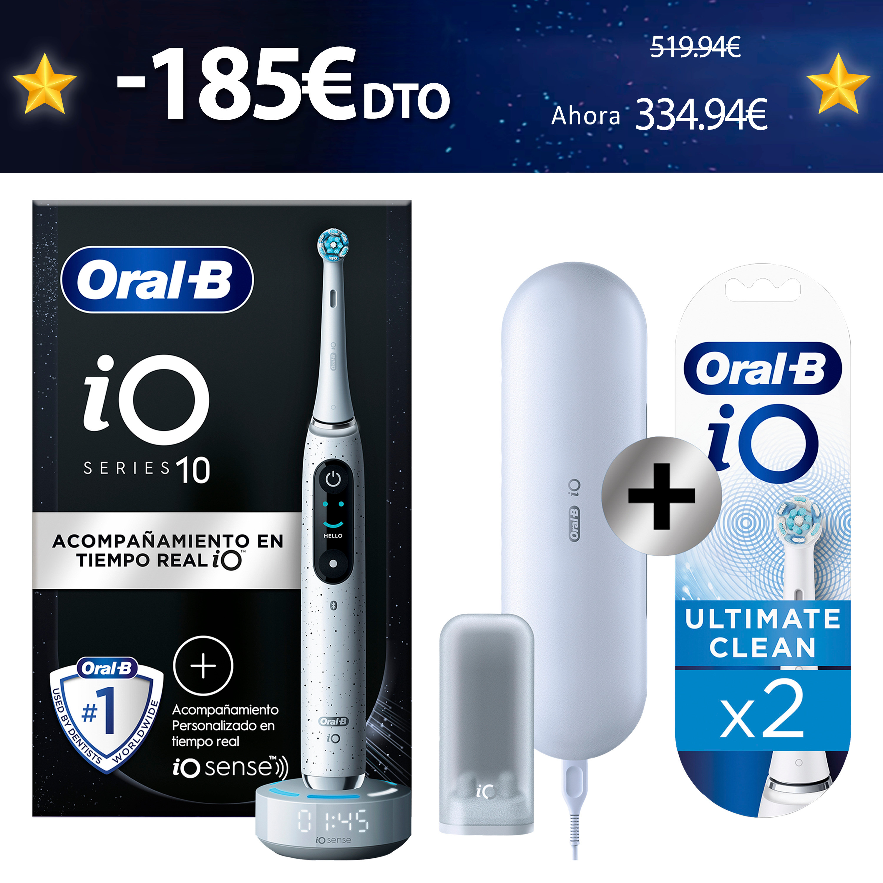 Oral-B iO10 Cepillo Eléctrico con 1 Recambio