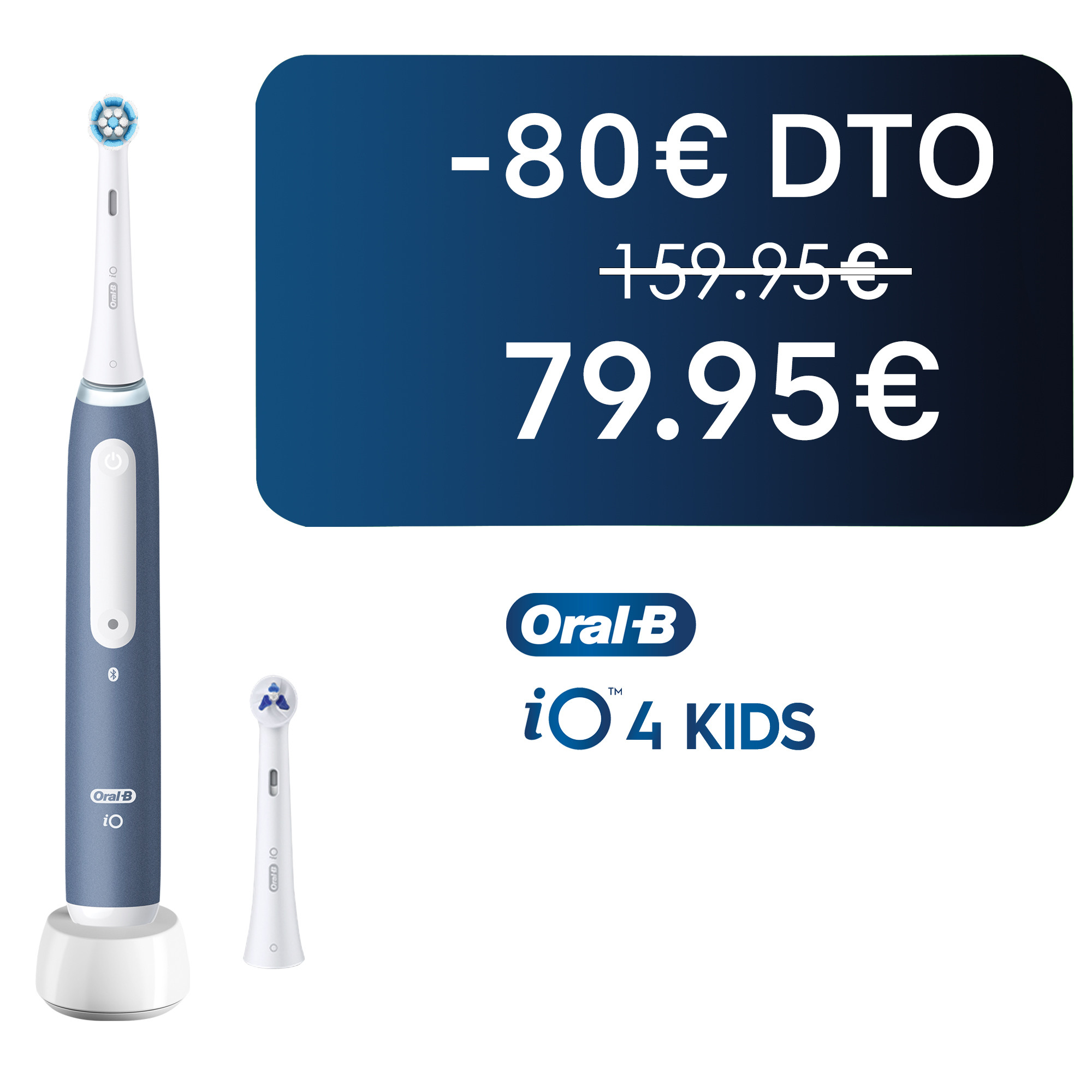 Oral-B iO 4 Kids Cepillo Eléctrico con 2 Recambios