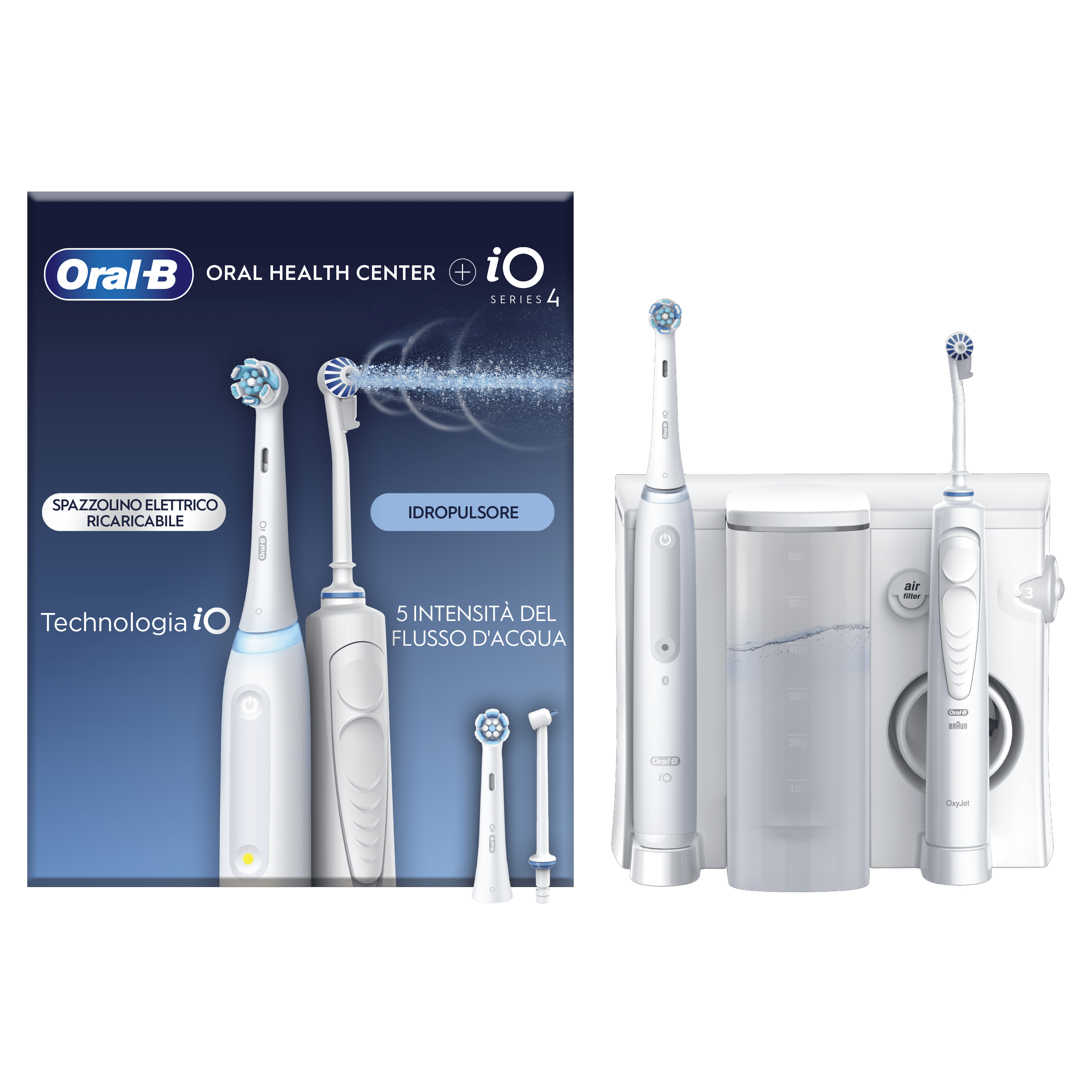 Oral-B Centro Dental con Irrigador y cepillo eléctrico Oral-B iO4