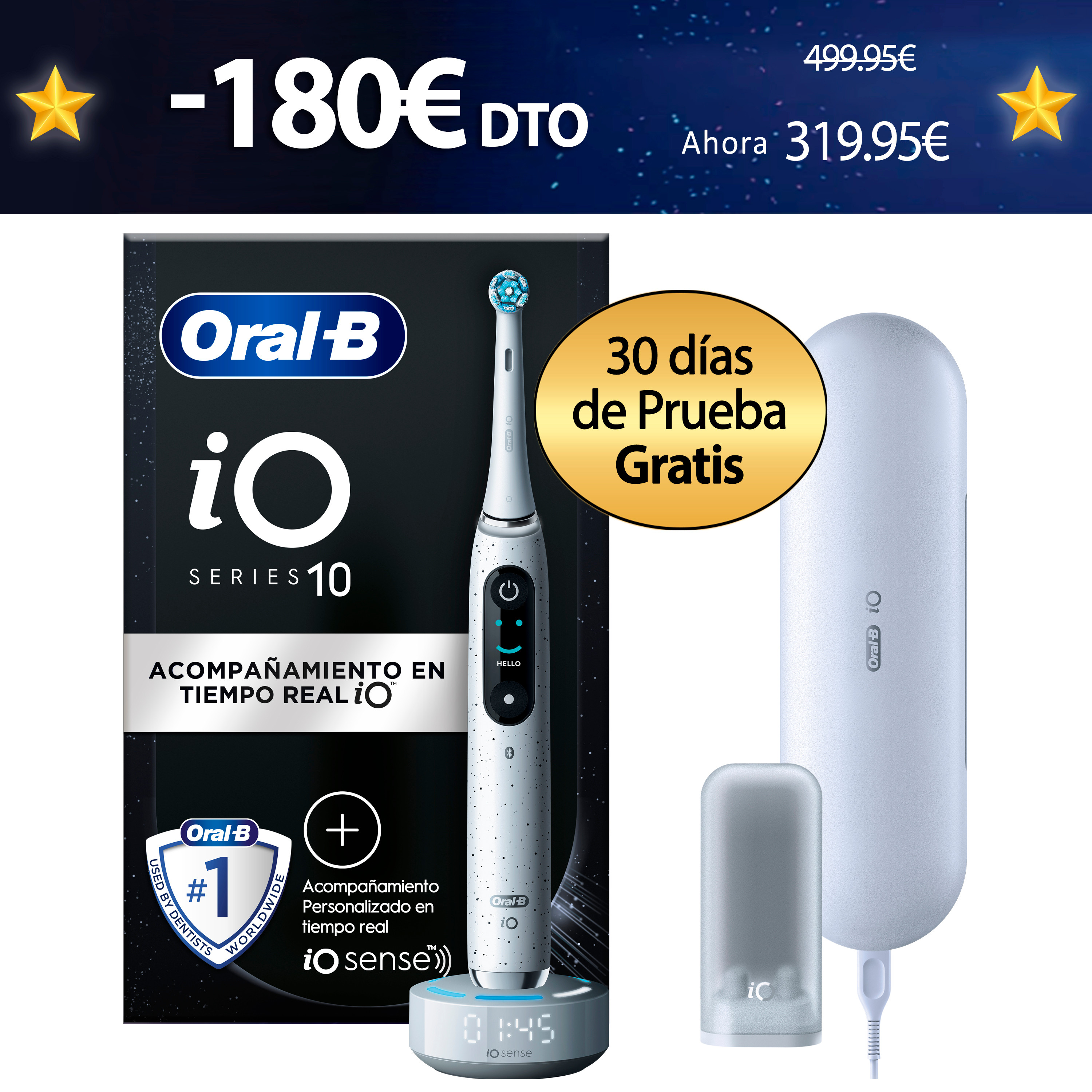 Oral-B iO 10 Cepillo Eléctrico blanco con 1 Recambio