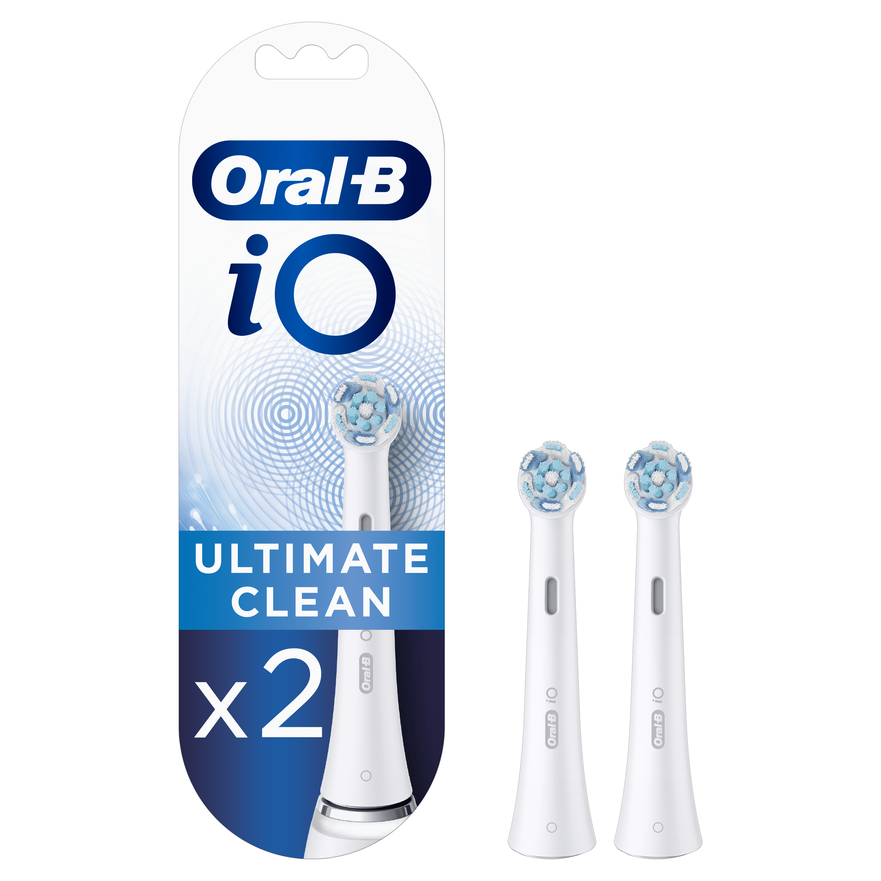 Oral-B iO Recambios Ultimate Clean en Blanco - Pack de 2