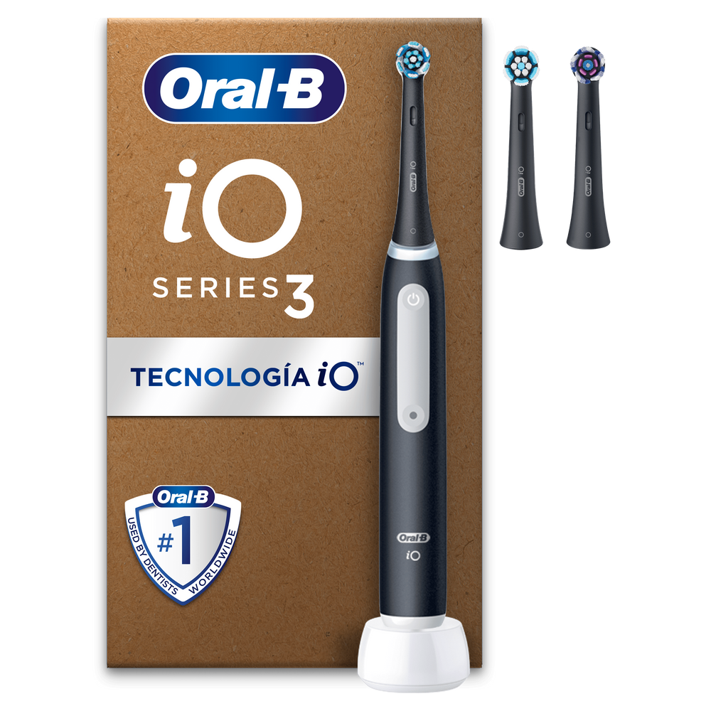 Oral-B iO 3 Pack de Cepillo Eléctrico Azul con 3 Recambios