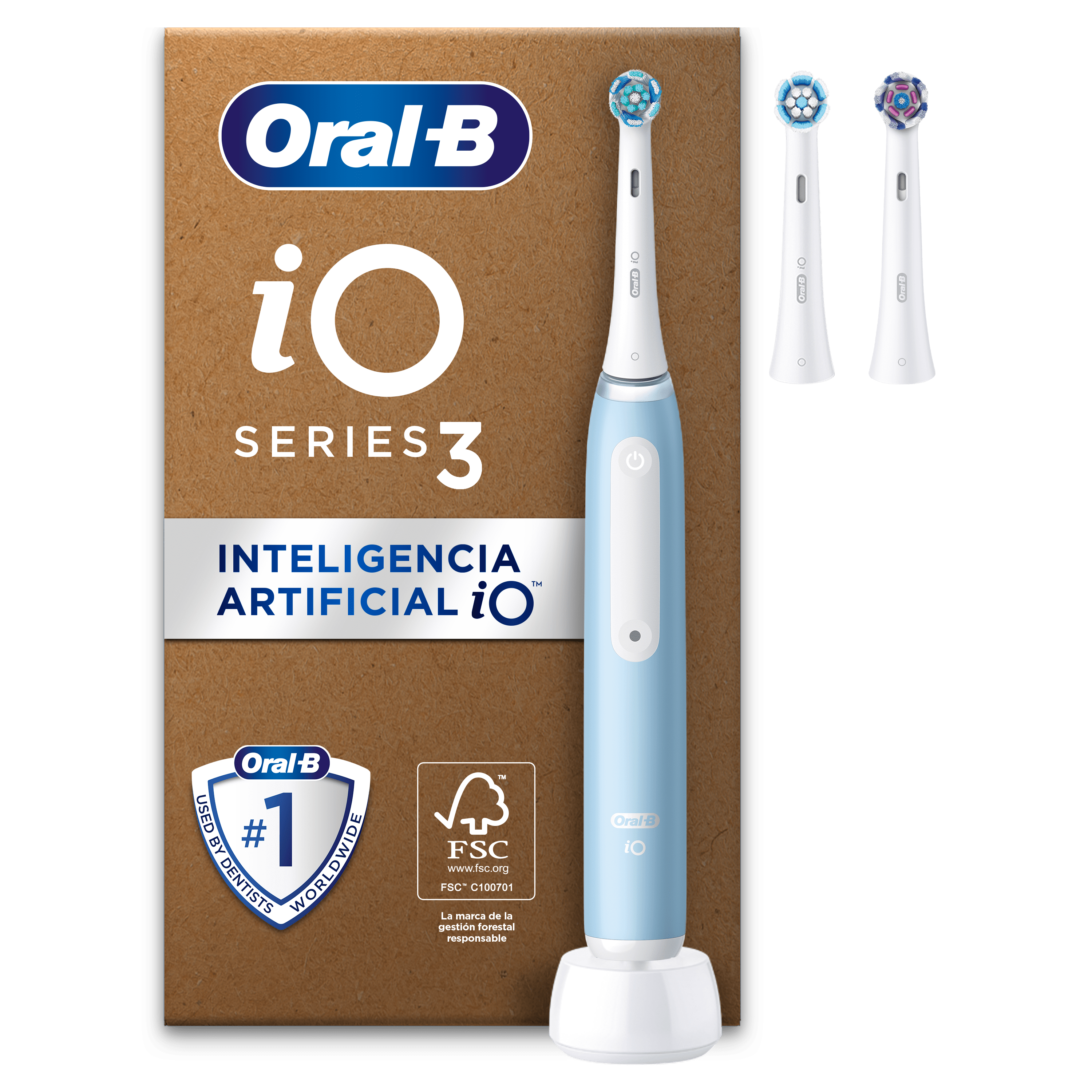 Oral-B iO 3 Pack de Cepillo Eléctrico con 3 Recambios