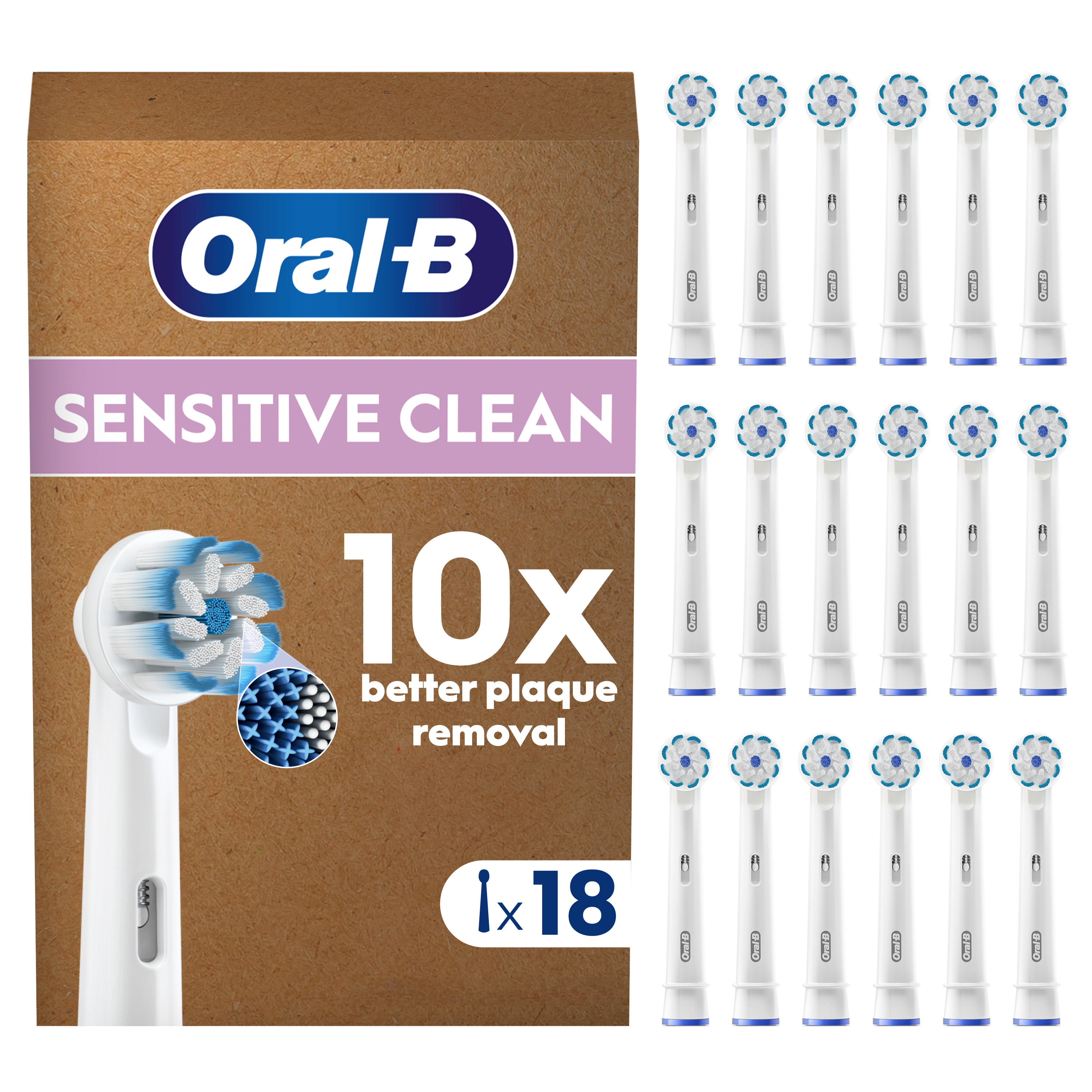 Oral-B Recambios Sensitive Clean - Pack de 18