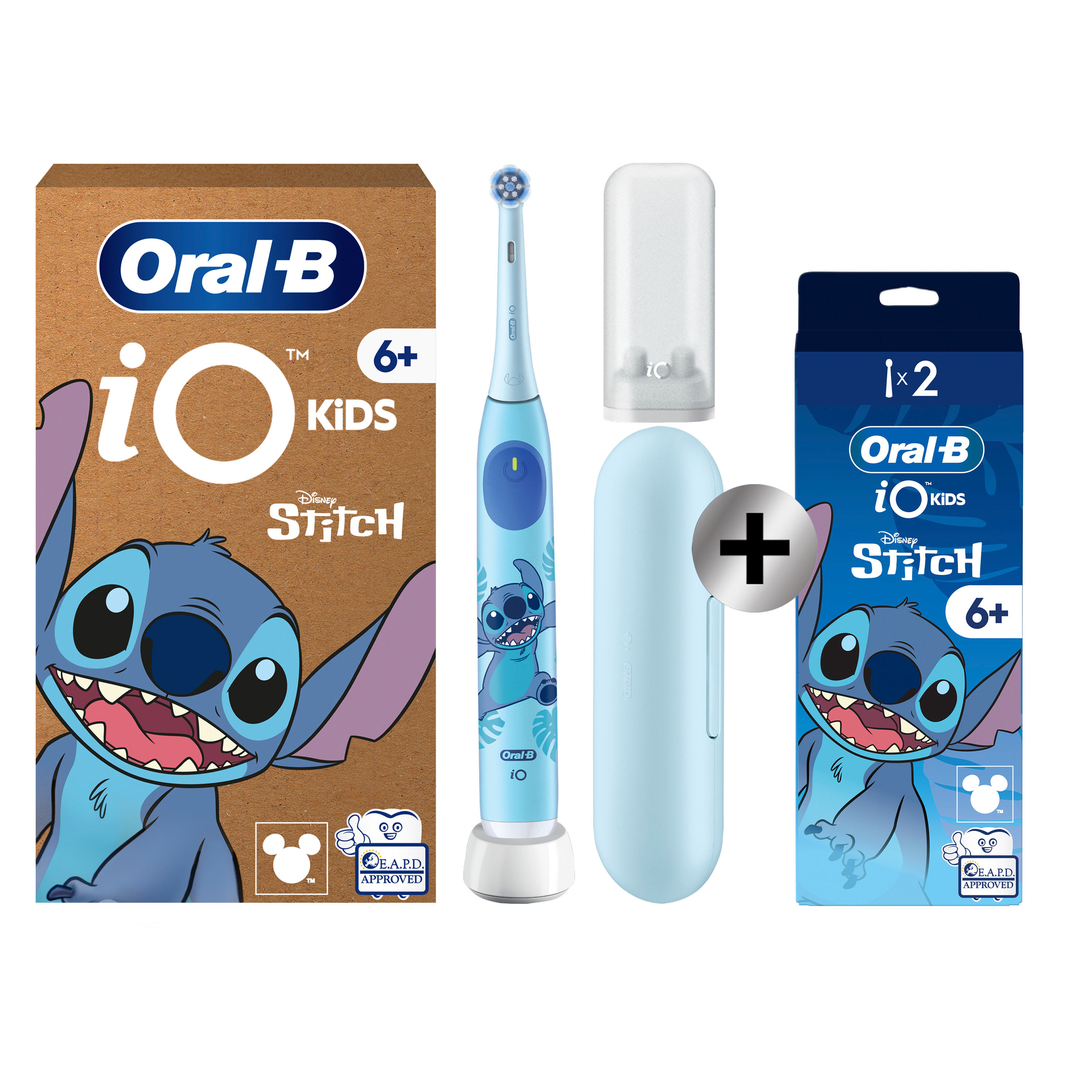 Oral-B iO Niños Pack Cepillo Eléctrico Stitch con 1+2 recambios