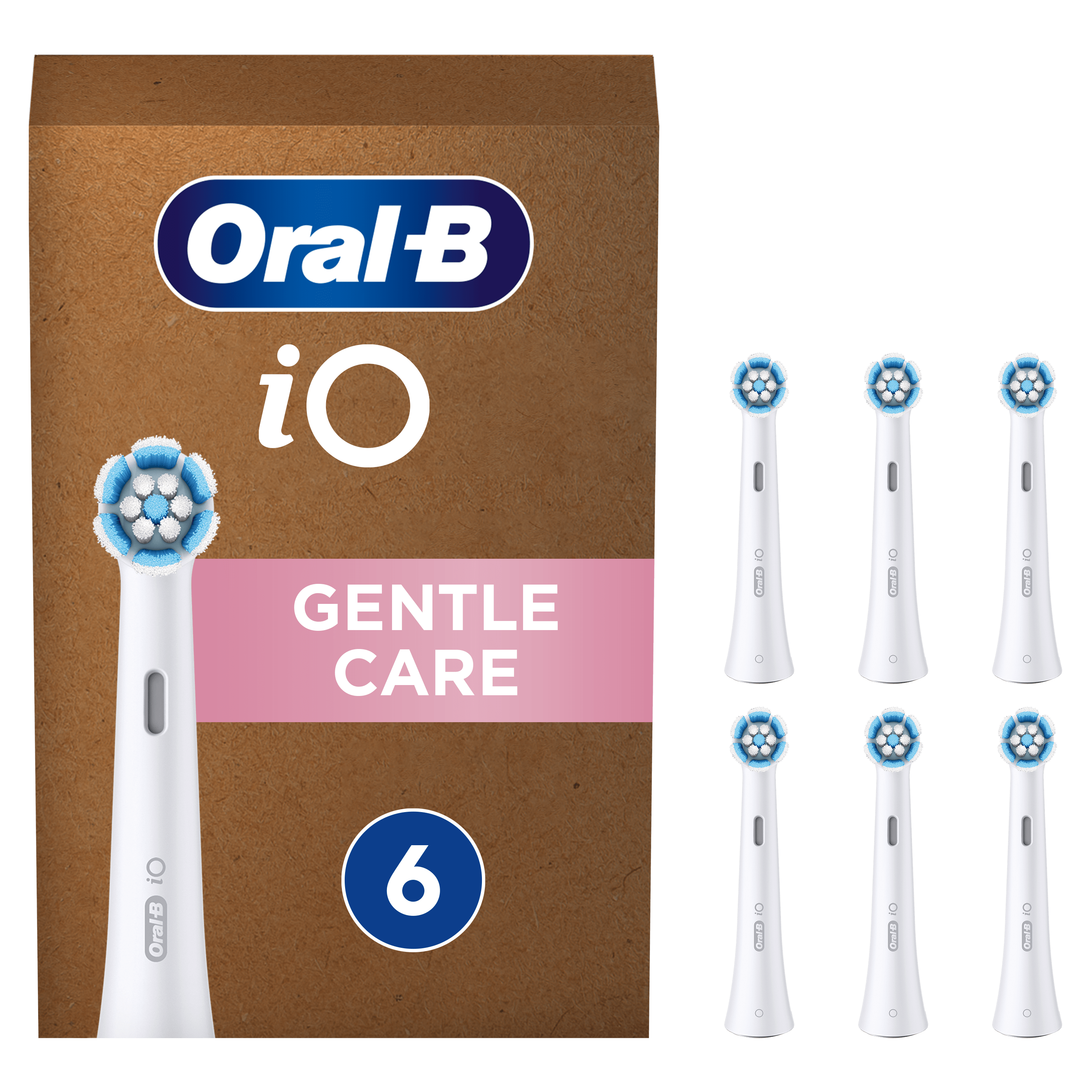 Oral-B iO Recambios Gentle Care en Blanco - Pack de 6