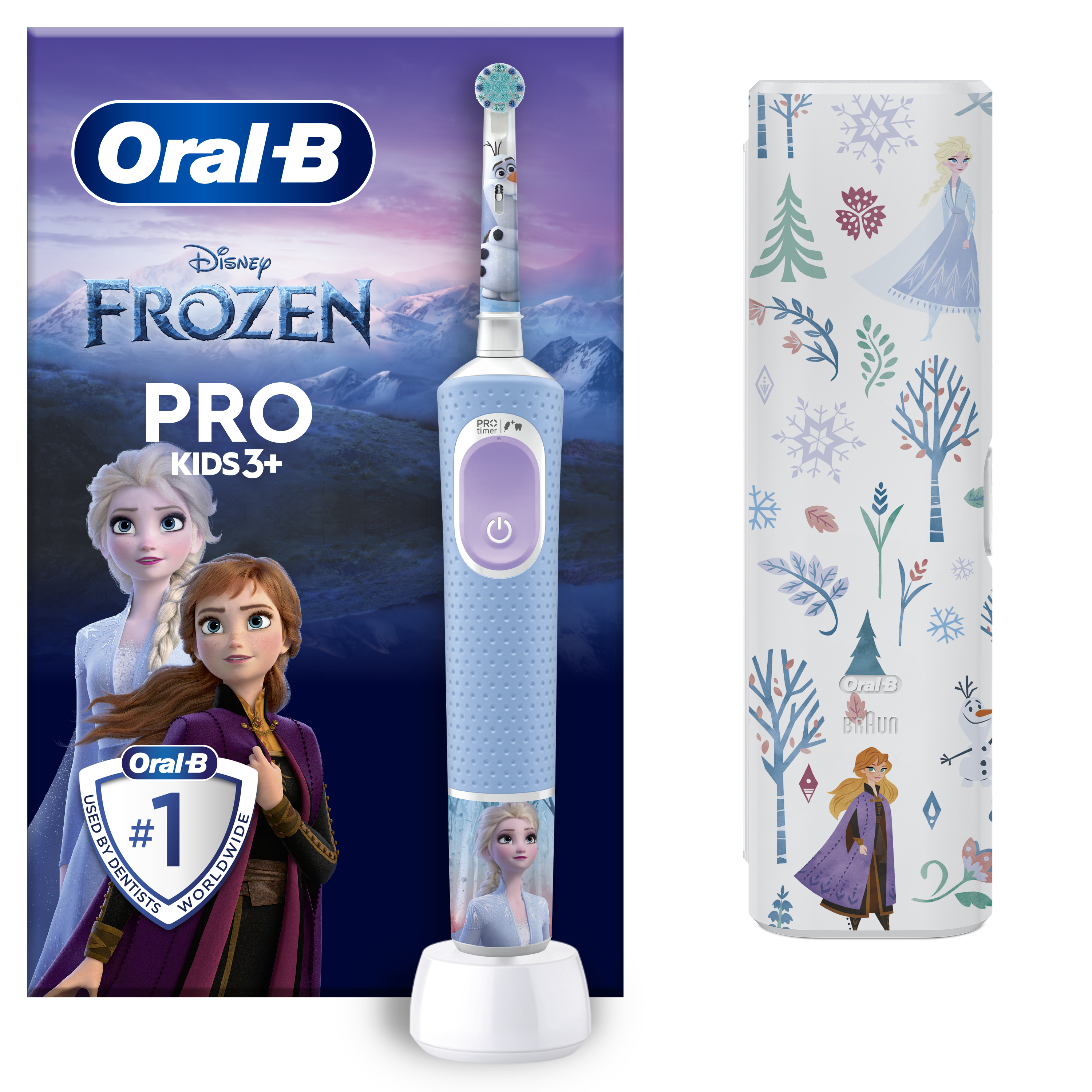 Oral-B Pro Kids Frozen Cepillo Eléctrico con 2 Recambios