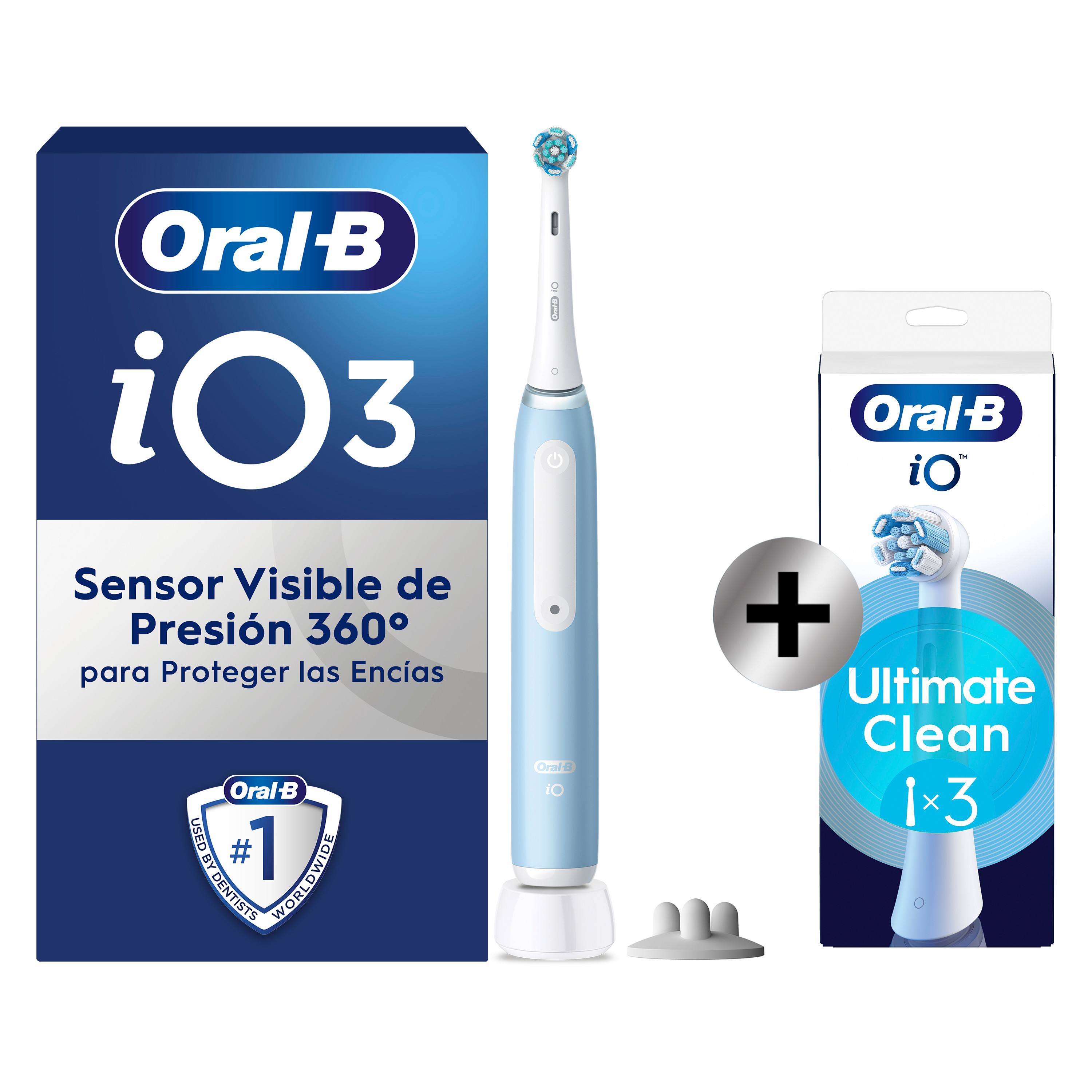 Oral-B iO 3 Cepillo Eléctrico Azul con 1+3 cabezal