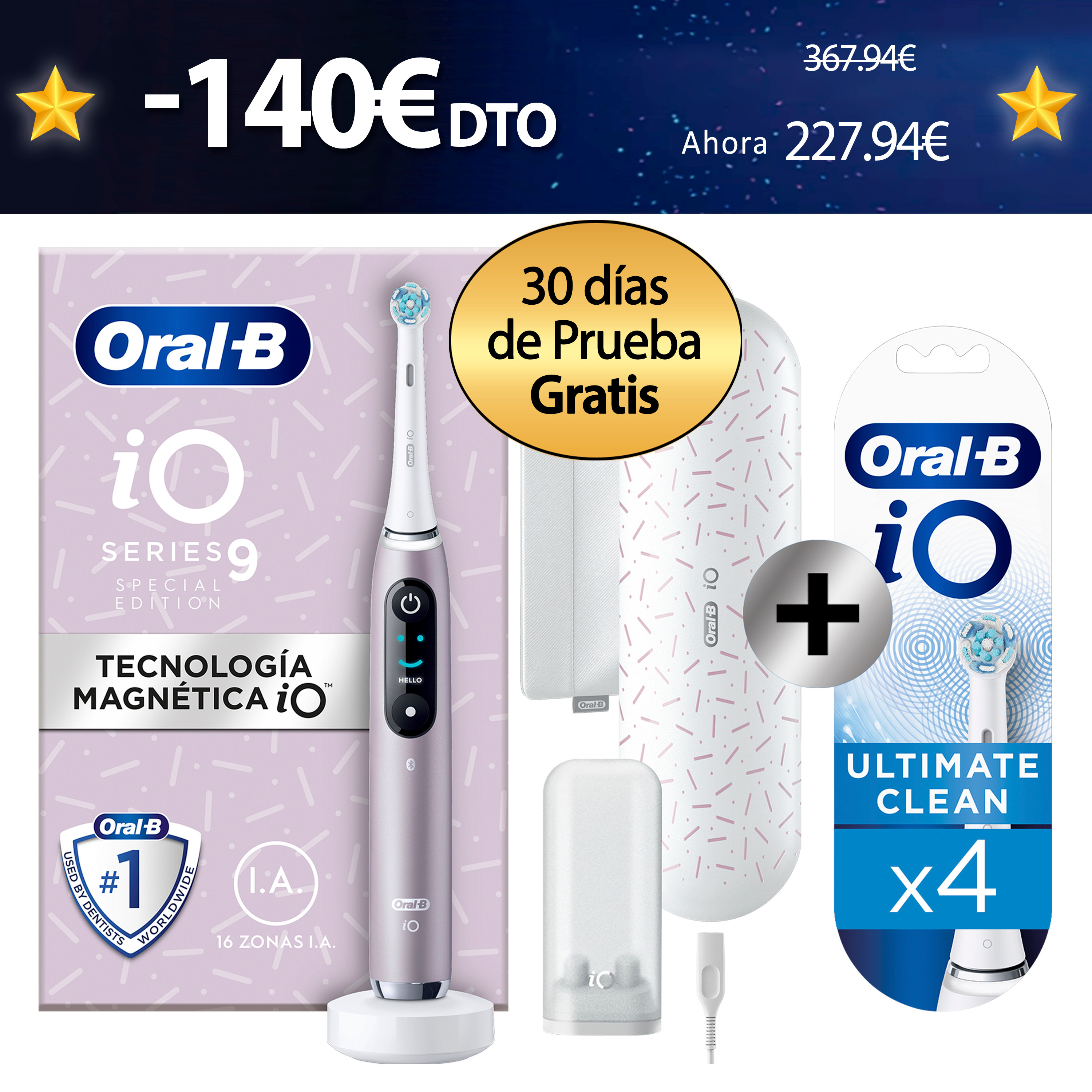 Cepillo electrico oral b fashion rosa