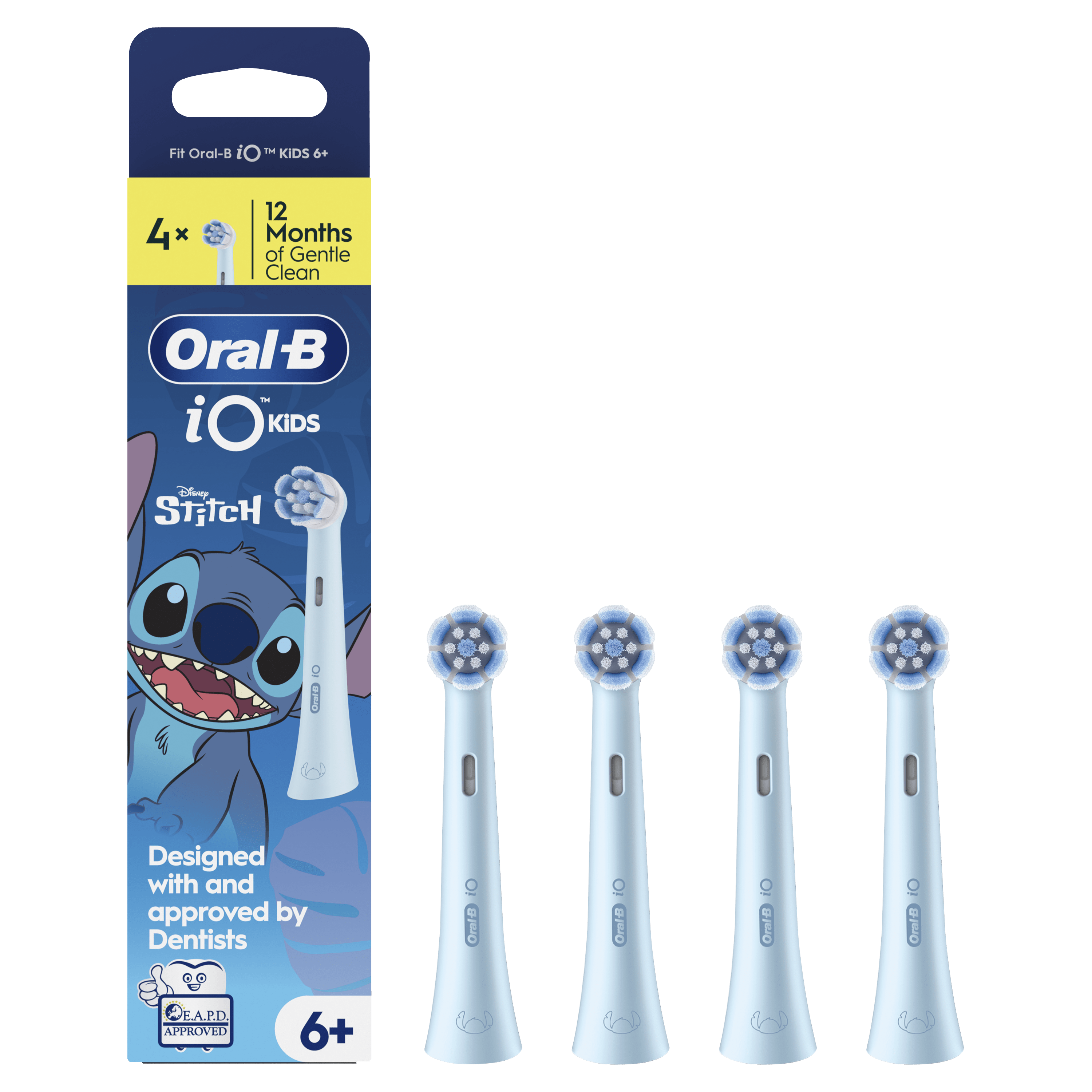 Oral-B iO Niños Recambios Stitch - Pack de 4