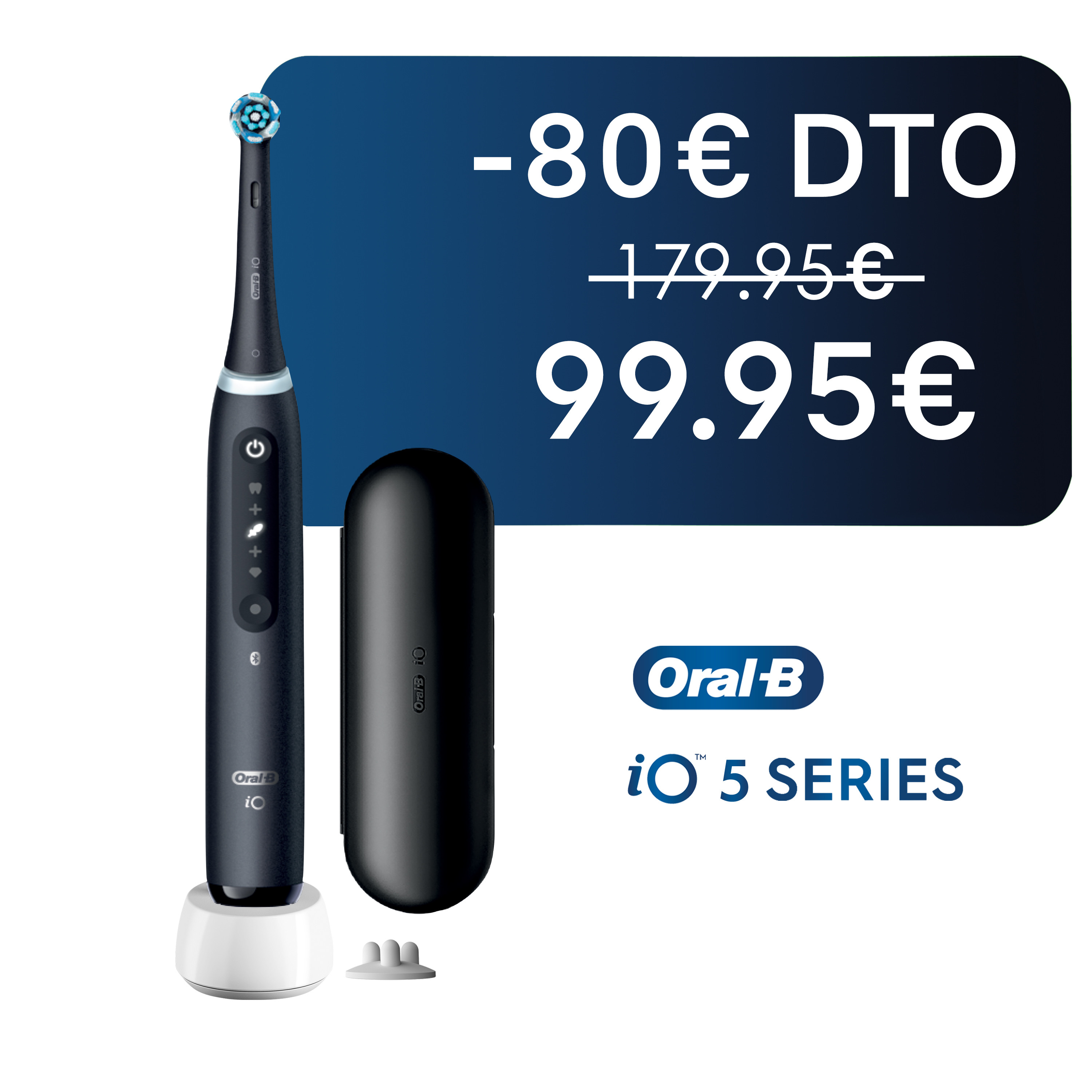 Oral-B iO 5 Cepillo Eléctrico Negro con 1 Cabezal
