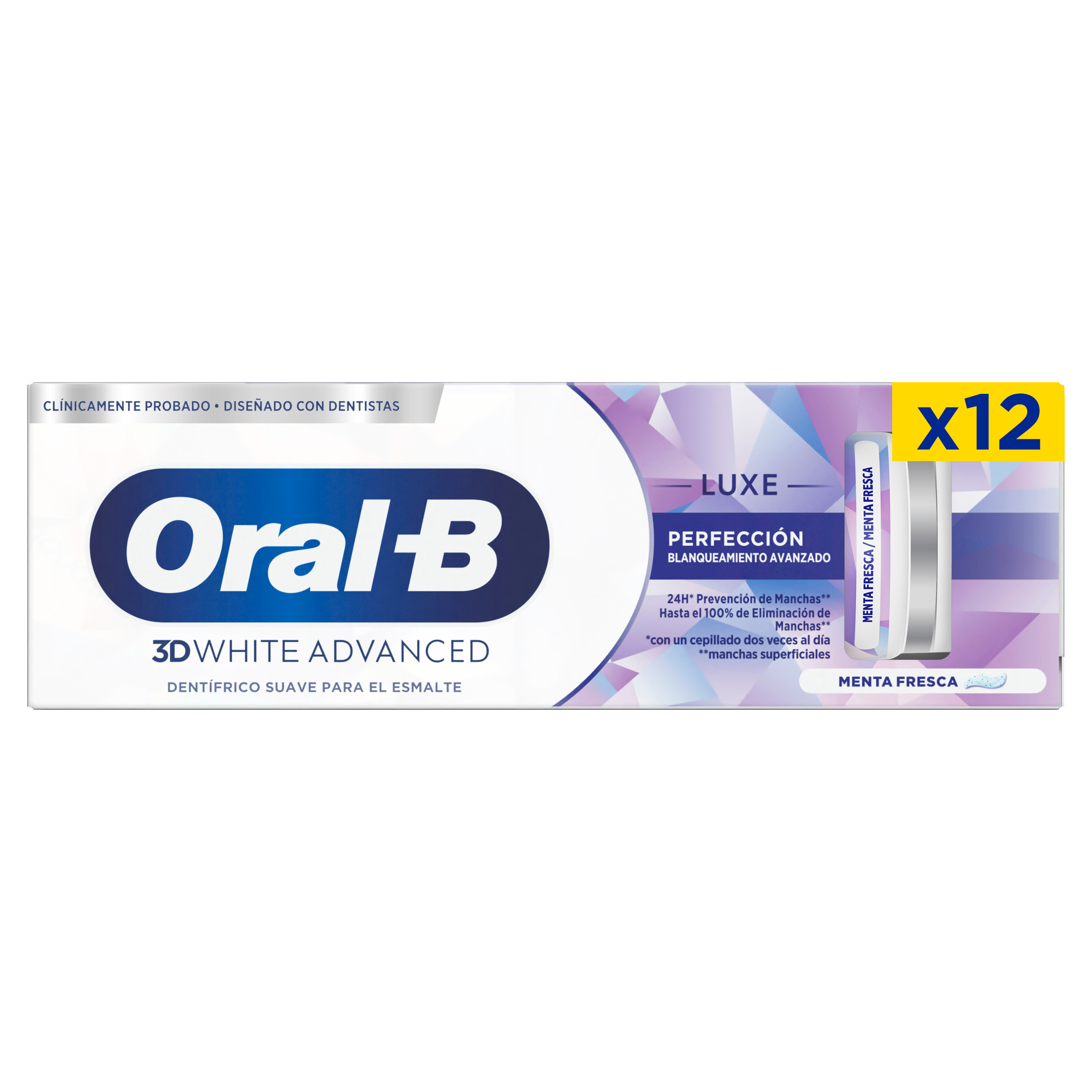 Oral-B Pasta De Dientes 3D White Luxe Perfección - Pack De 12