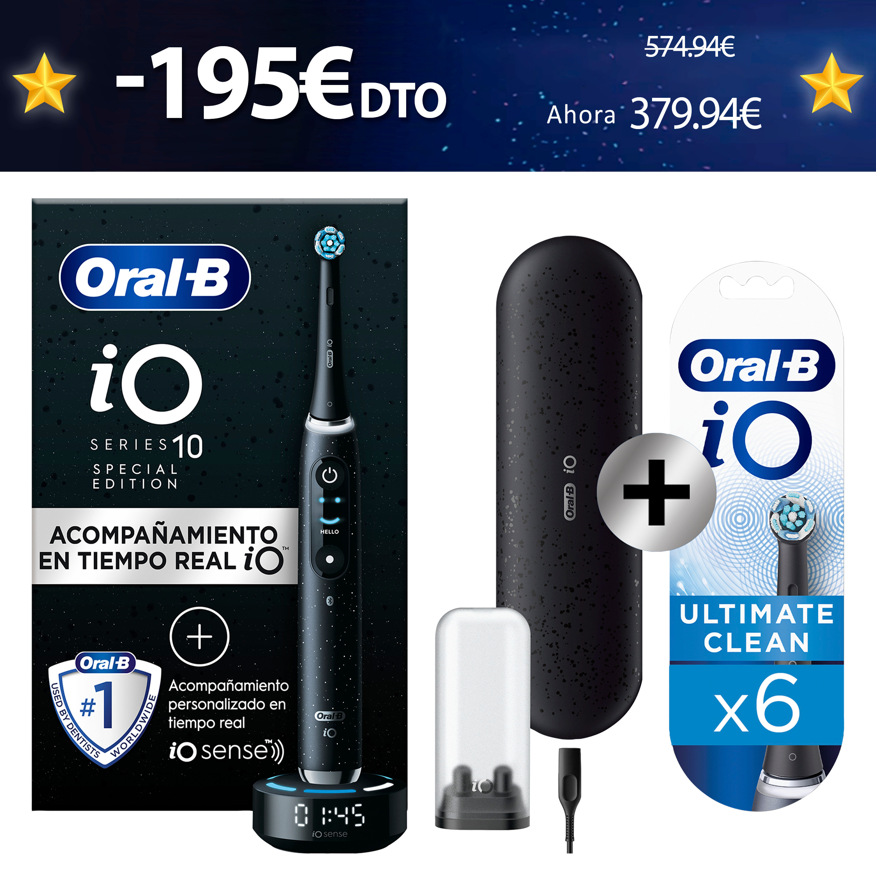 Oral-B iO 10 Cepillo Eléctrico Edición Limitada con 1 Recambio