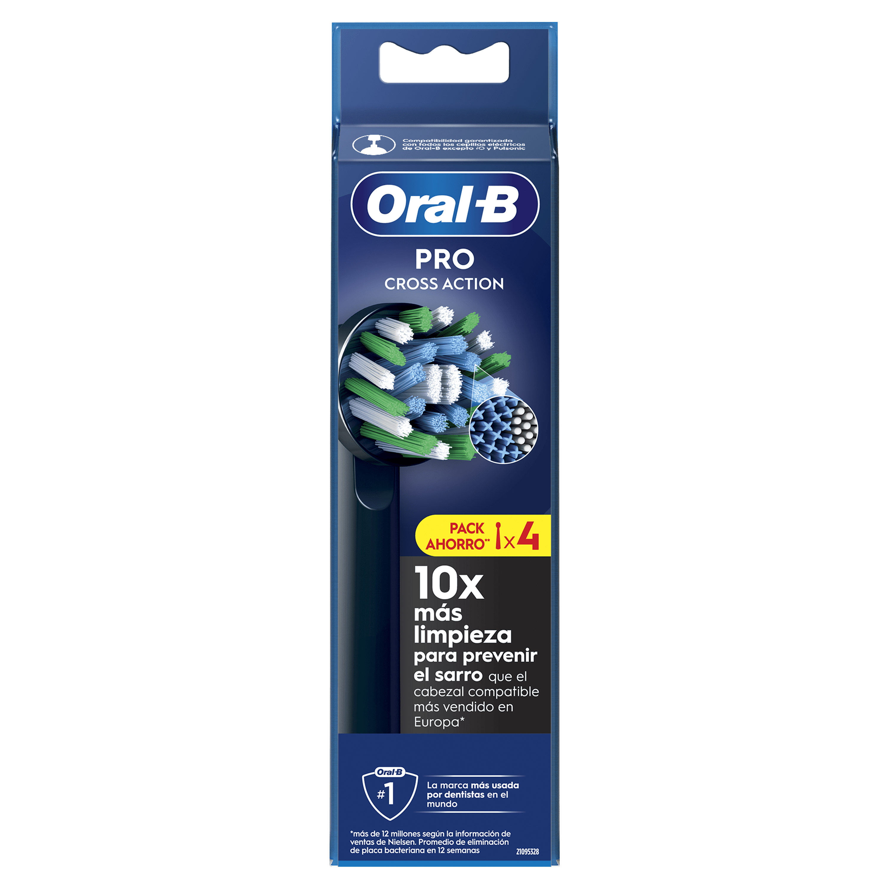 Oral-B Recambios Cross Action Negros - Pack de 20