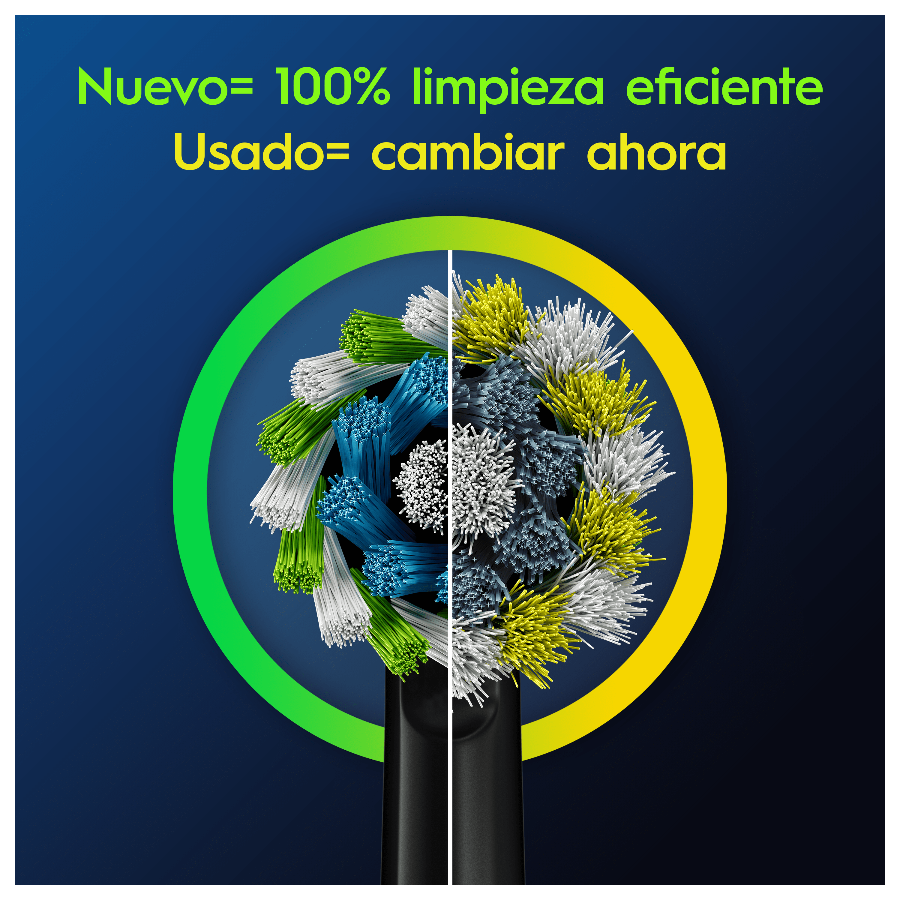 Oral-B Recambios Cross Action en Negro - Pack de 6