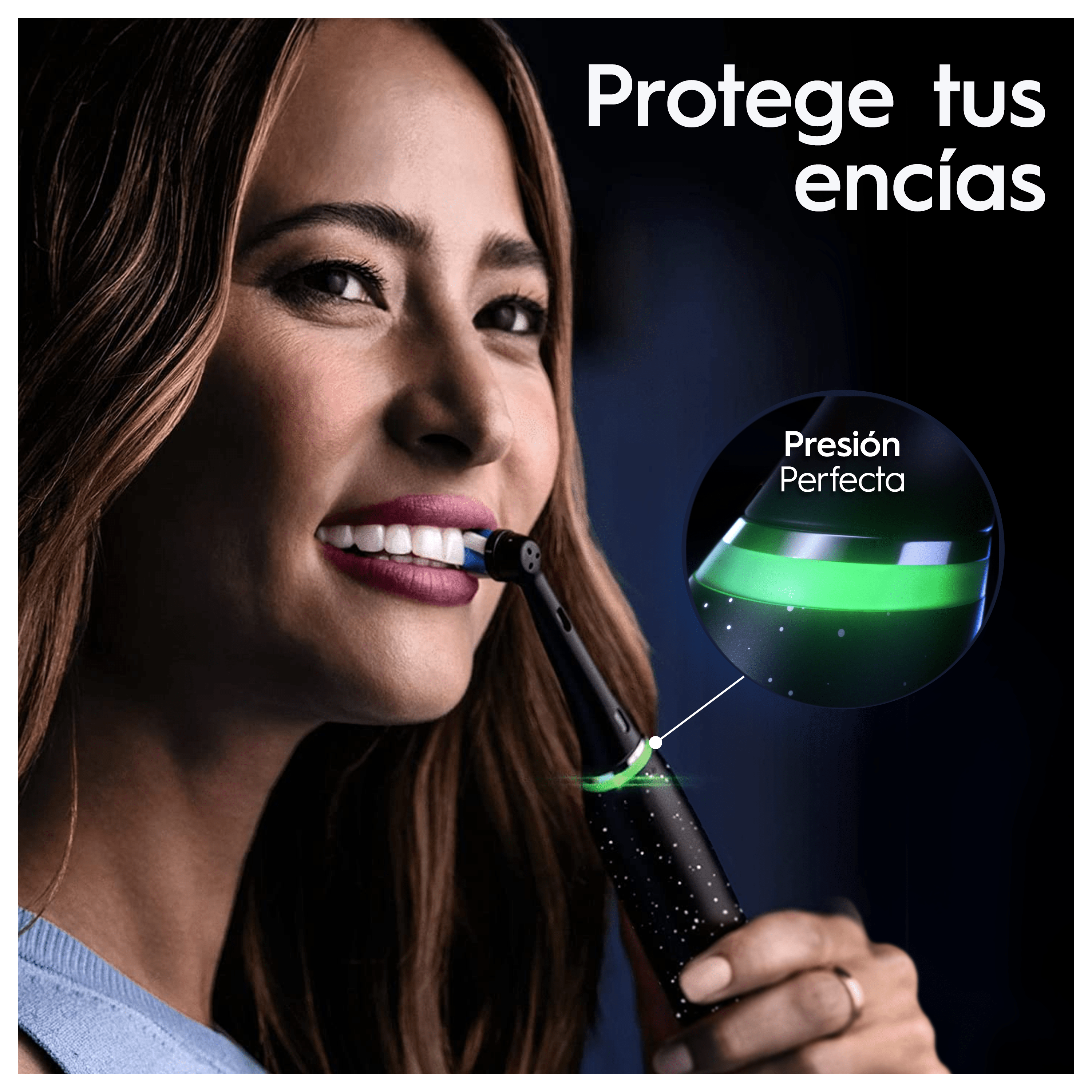 Oral-B iO 10 Pack de Cepillo Eléctrico Negro con 3 cabezales y cargador de viaje