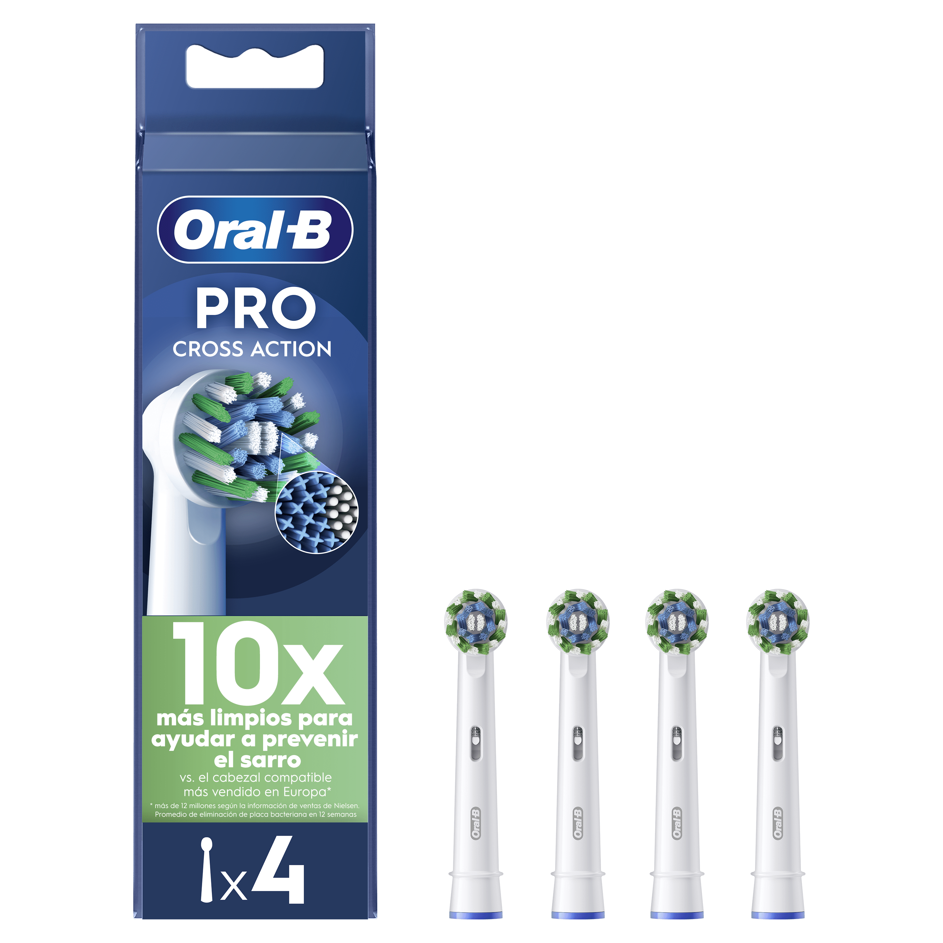 Oral-B Recambios Cross Action Blancos - Pack de 20