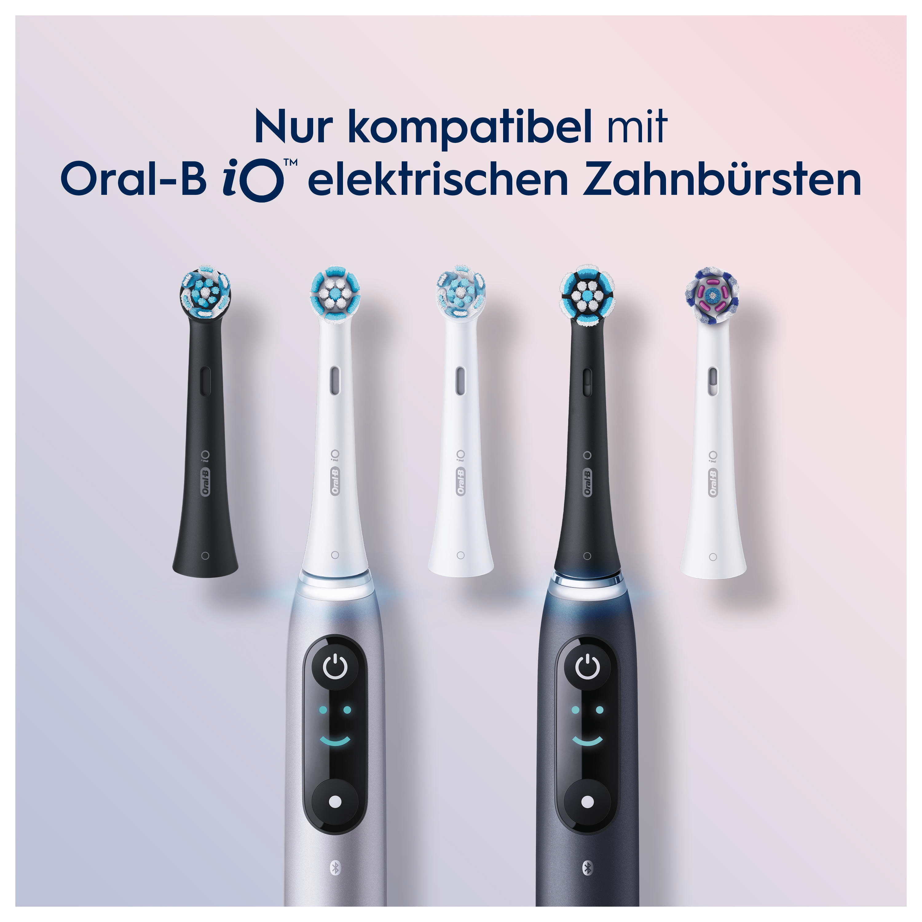 Oral-B iO Recambios Gentle Care en Negro - Pack de 6