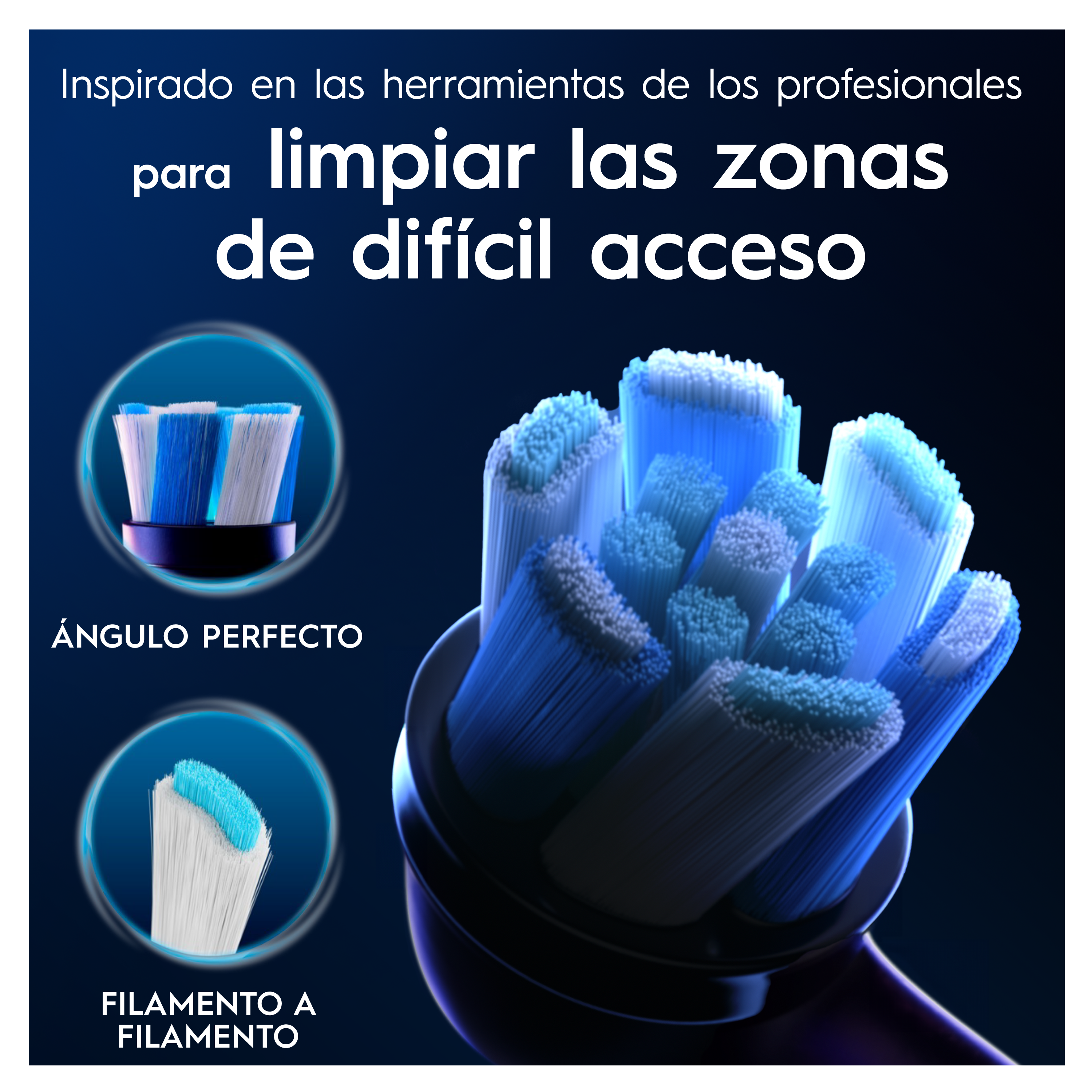 Oral-B iO Recambios Ultimate Clean en Negro - Pack de 4