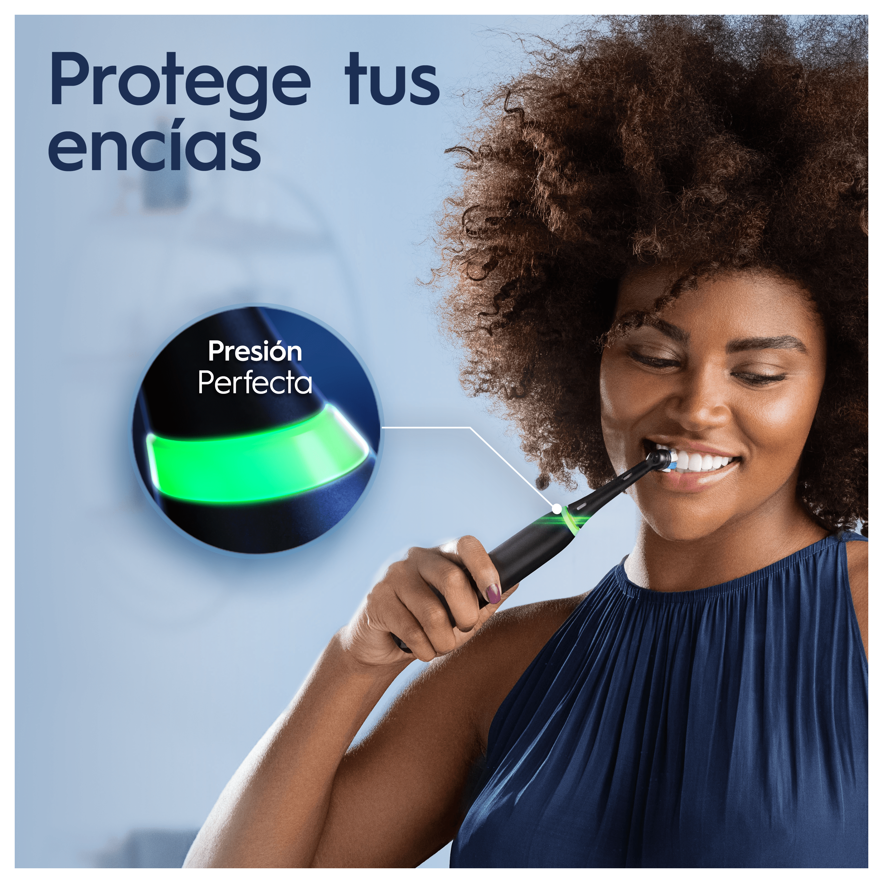 Oral-B iO 3 Pack de Cepillo Eléctrico Azul con 3 Recambios