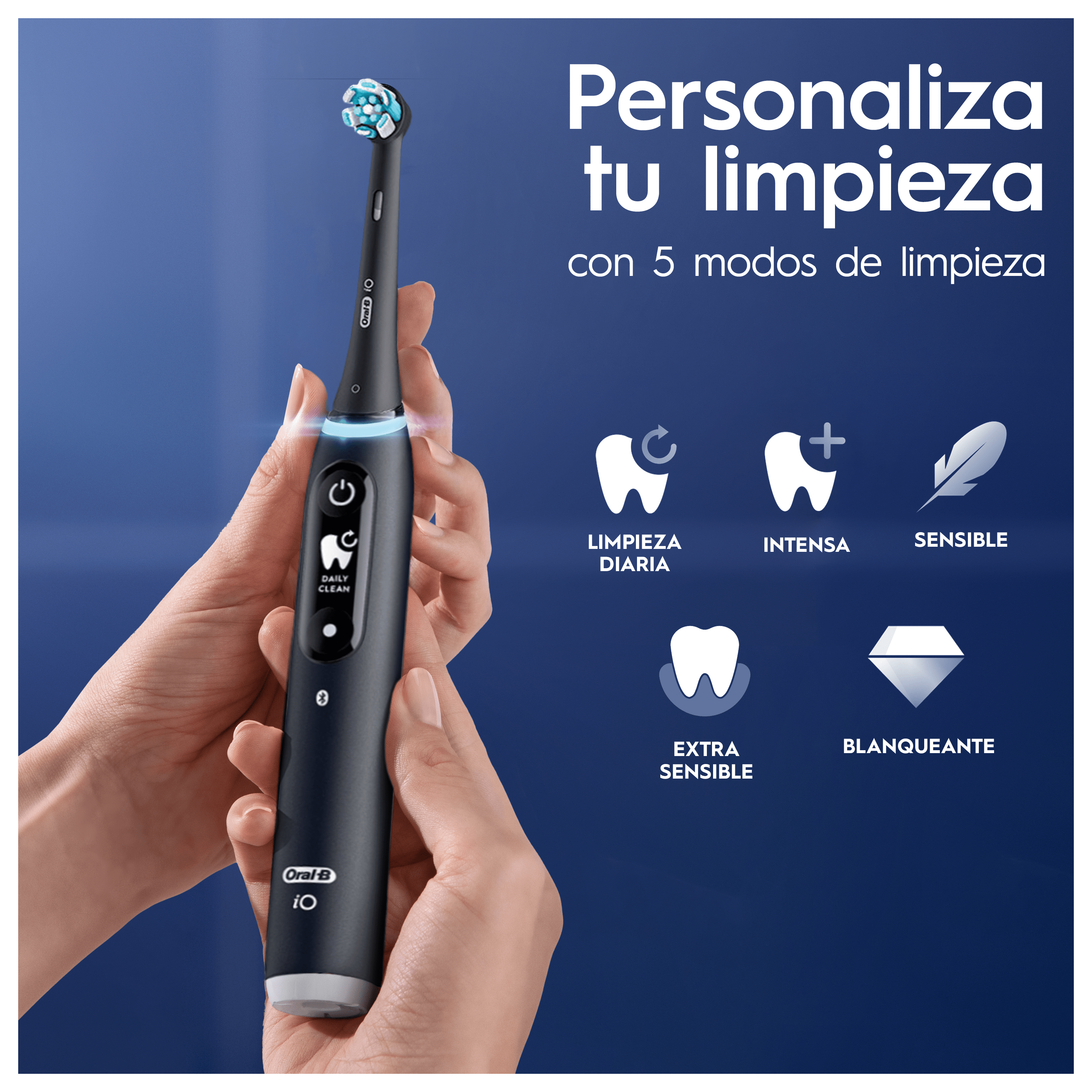 Oral-B iO 6 Cepillo Eléctrico Negro con 2 cabezales