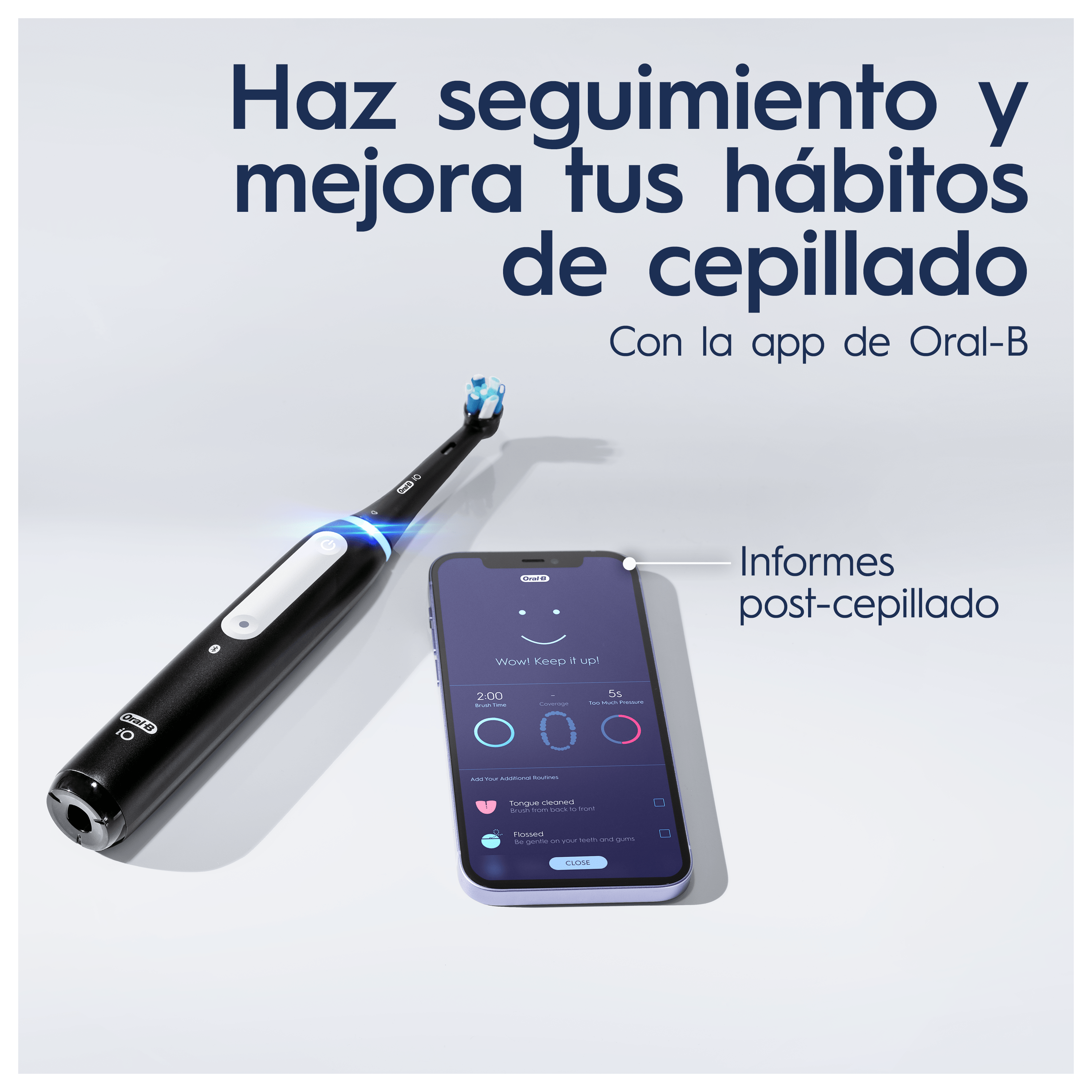 Oral-B iO 4 Cepillo Eléctrico negro con 1 + 2 Recambios