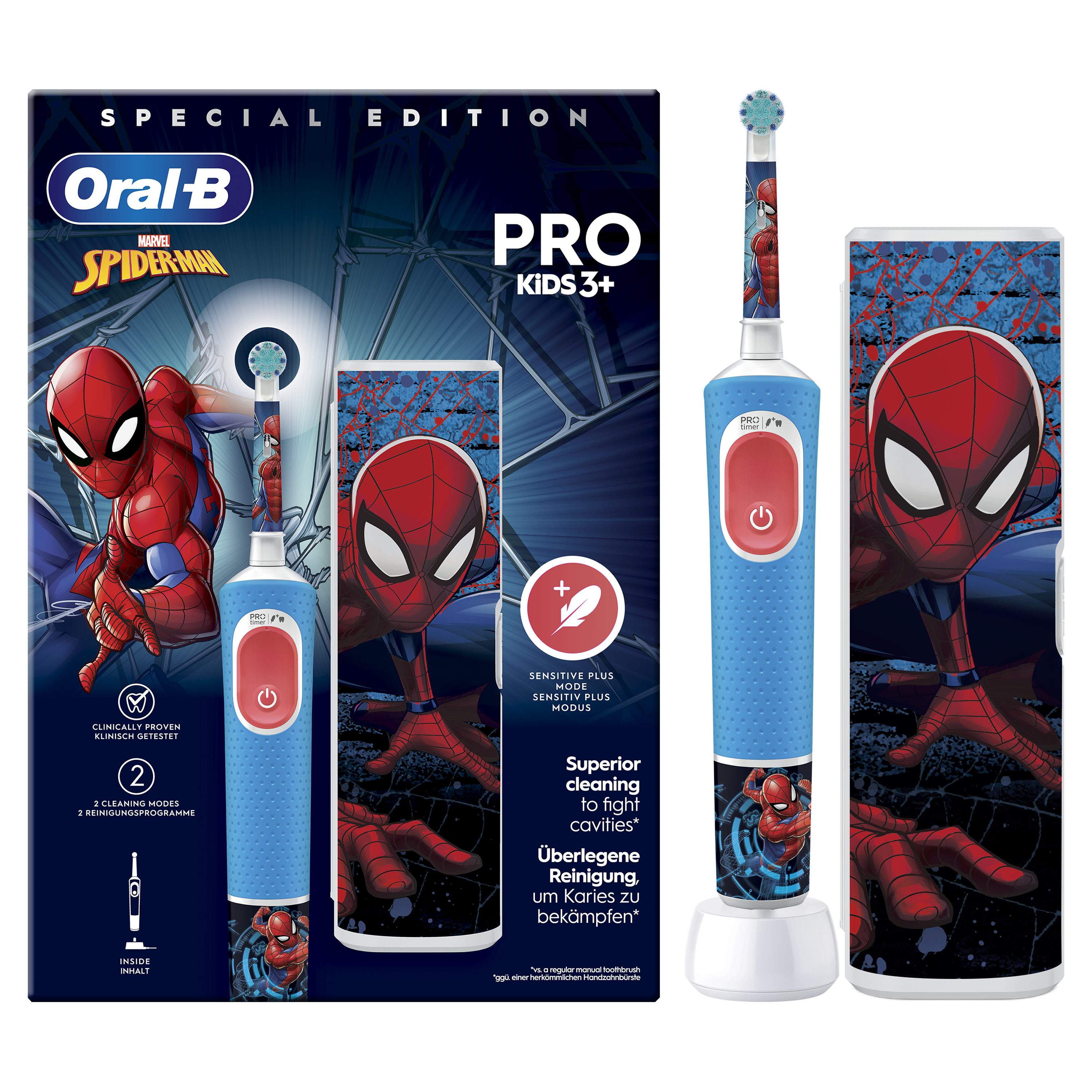Oral-B Pro Kids Spiderman Cepillo Eléctrico con 1 Cabezal