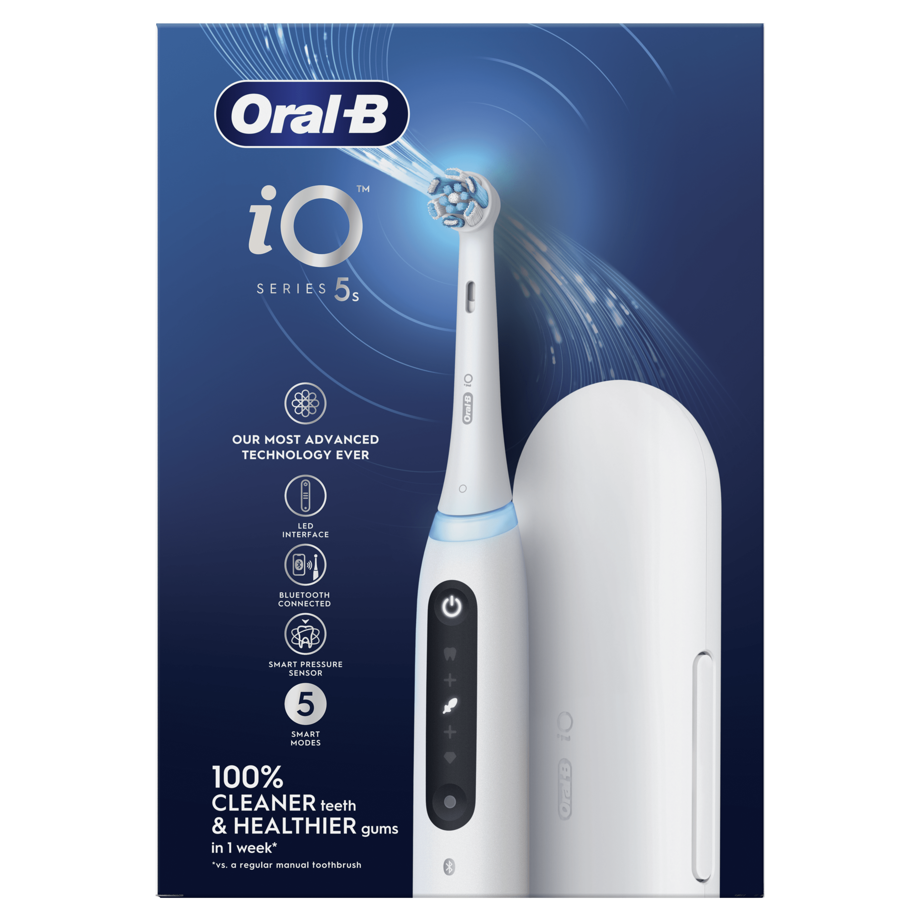 Oral-B iO 5 Cepillo Eléctrico Blanco con 1 cabezal