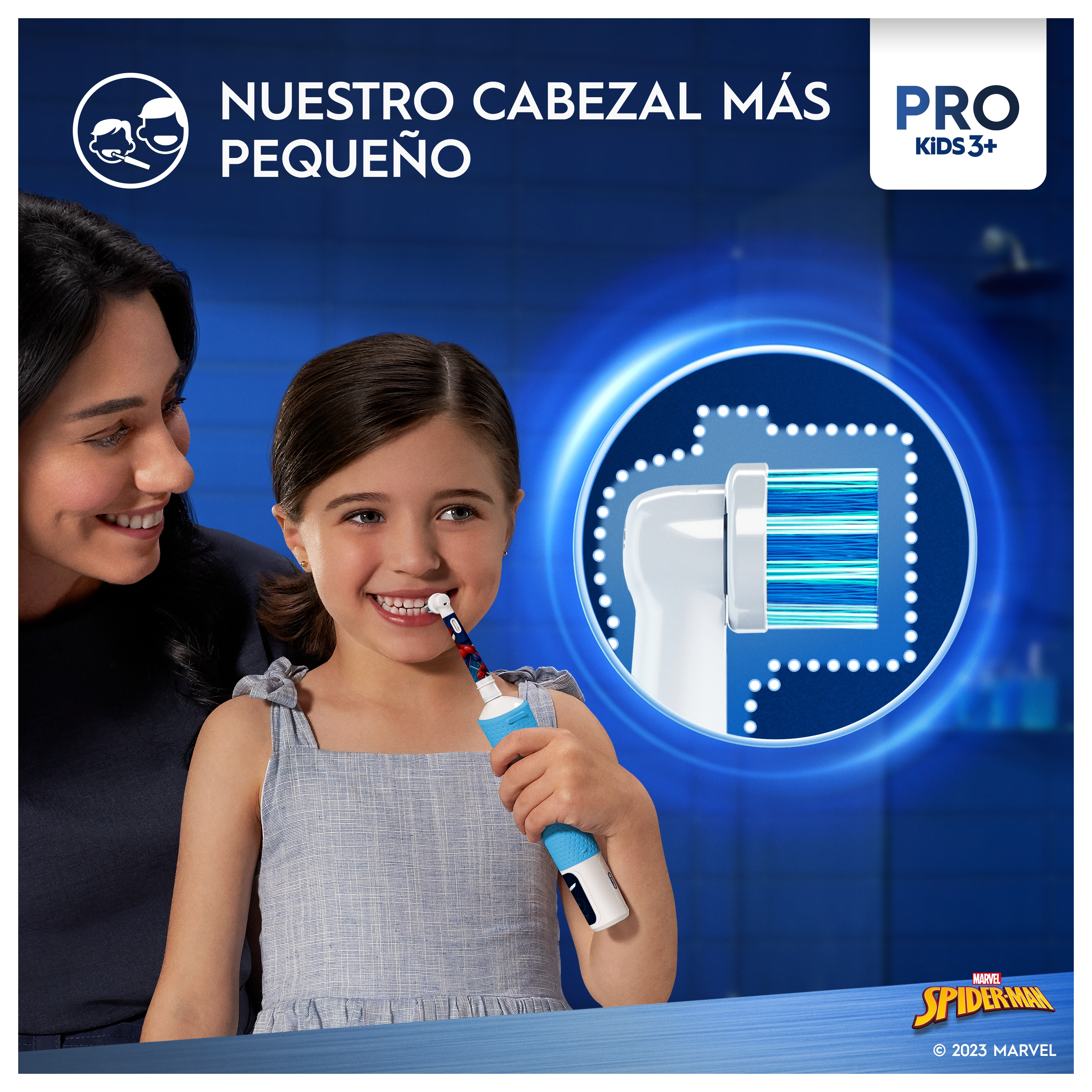 Oral-B Pro Kids Spiderman Cepillo Eléctrico con 1 Cabezal