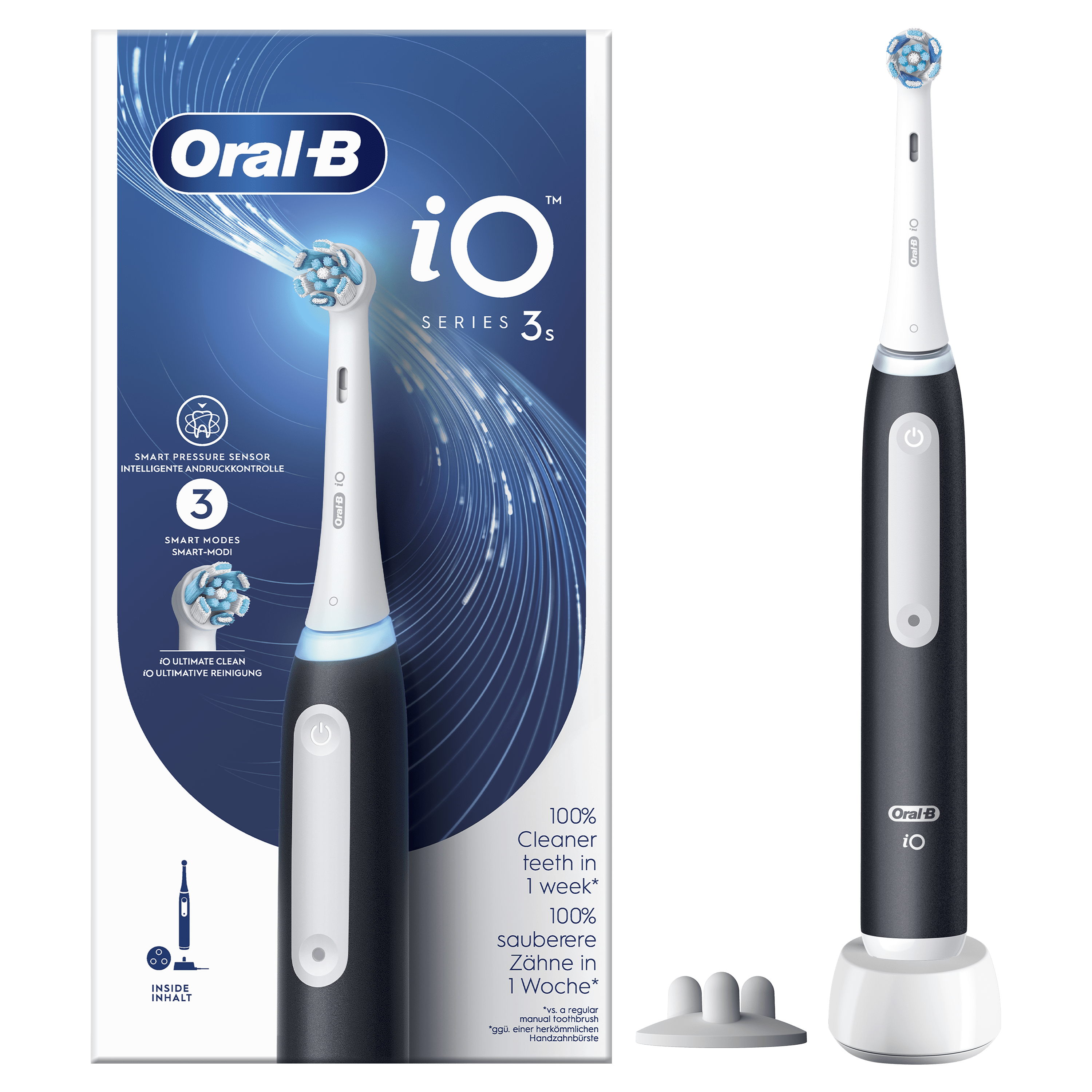 Oral-B iO 3 Cepillo Eléctrico Negro con 1 cabezal