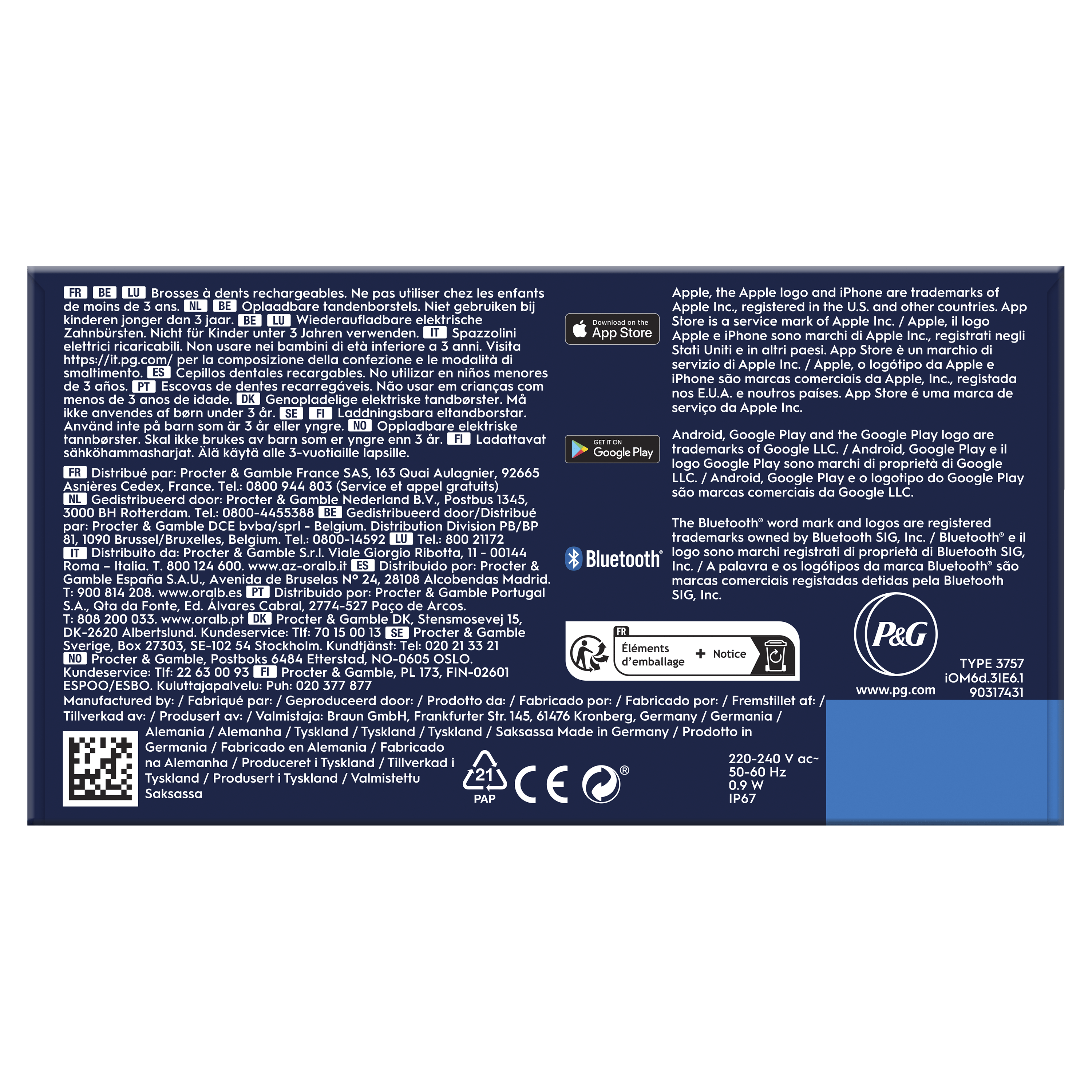 Oral-B iO6 Pack Dúo de Cepillos Eléctricos Blanco y Rosa con 3 cabezales