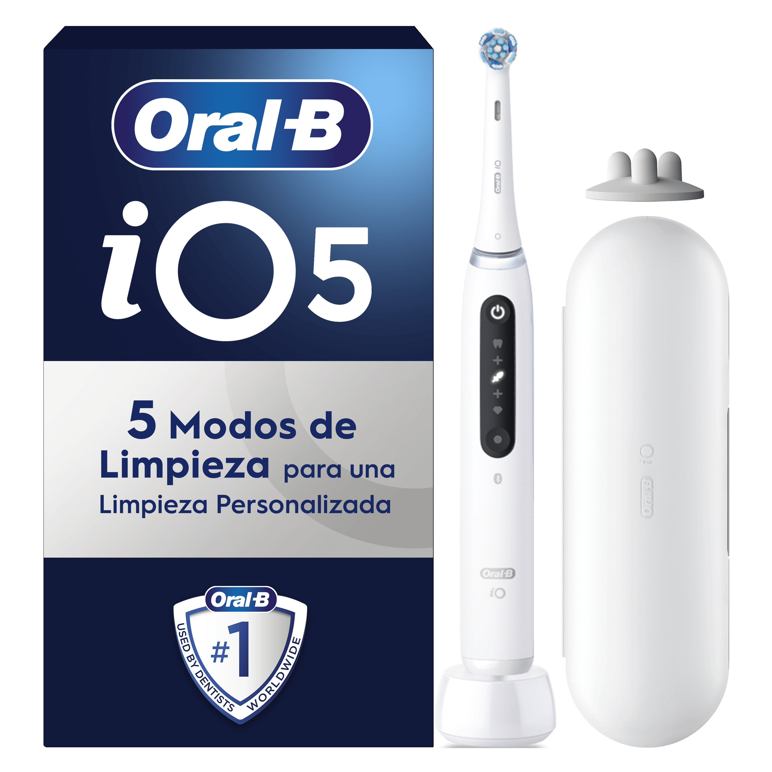 Oral-B iO 5 Cepillo Eléctrico Blanco con 1 cabezal