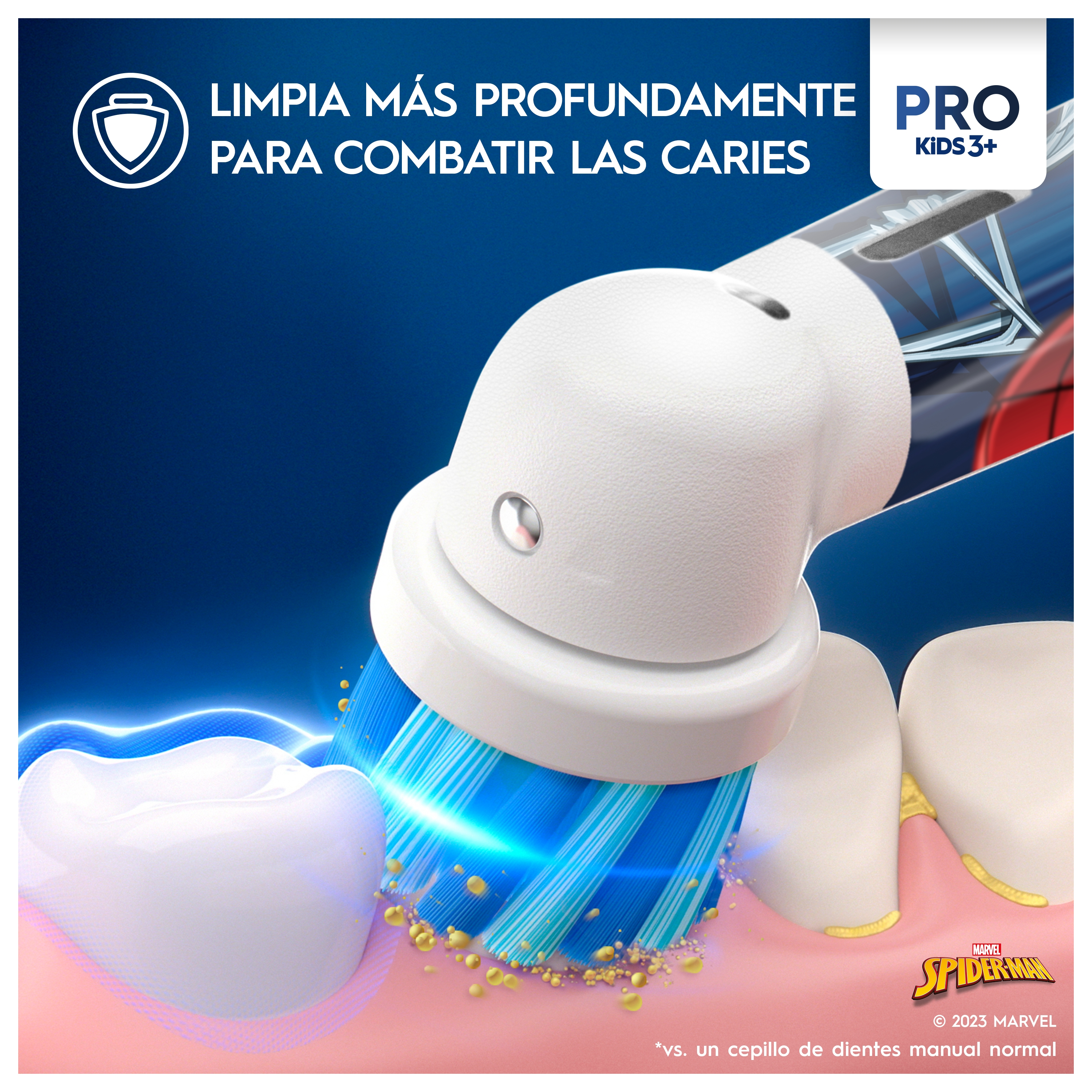Oral-B Pro Kids Spiderman Cepillo Eléctrico con 1 Cabezal