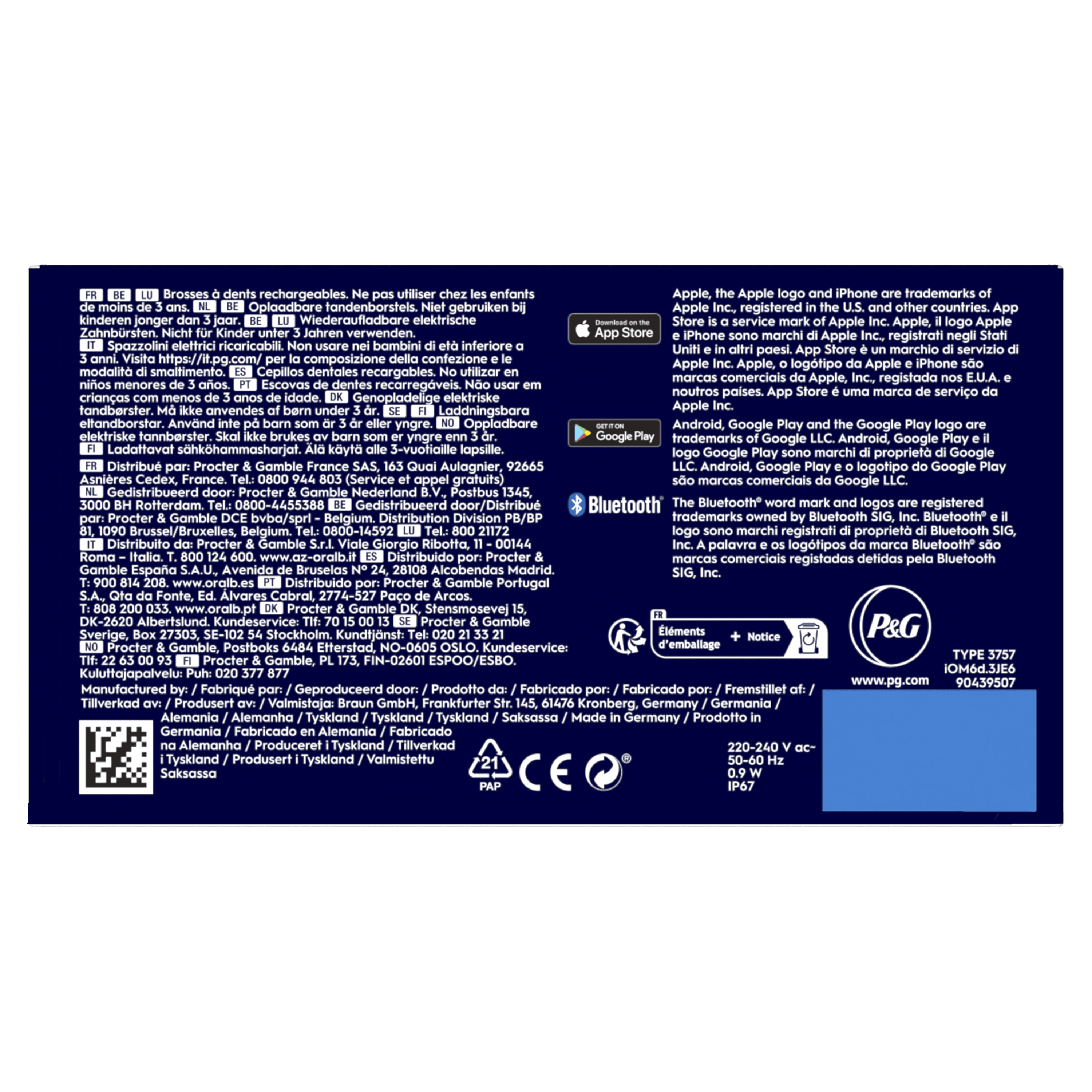 Oral-B iO6 Pack Dúo de Cepillos Eléctricos Negro y Rosa con 3 cabezales