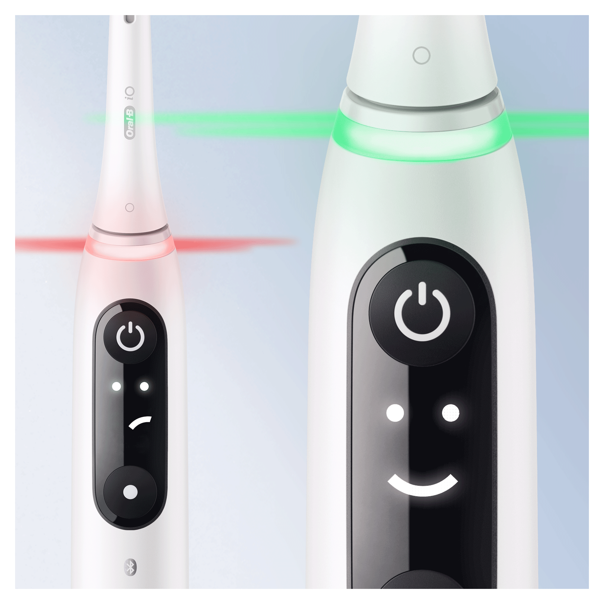Oral-B iO6 Pack Dúo de Cepillos Eléctricos Blanco y Rosa con 3 cabezales