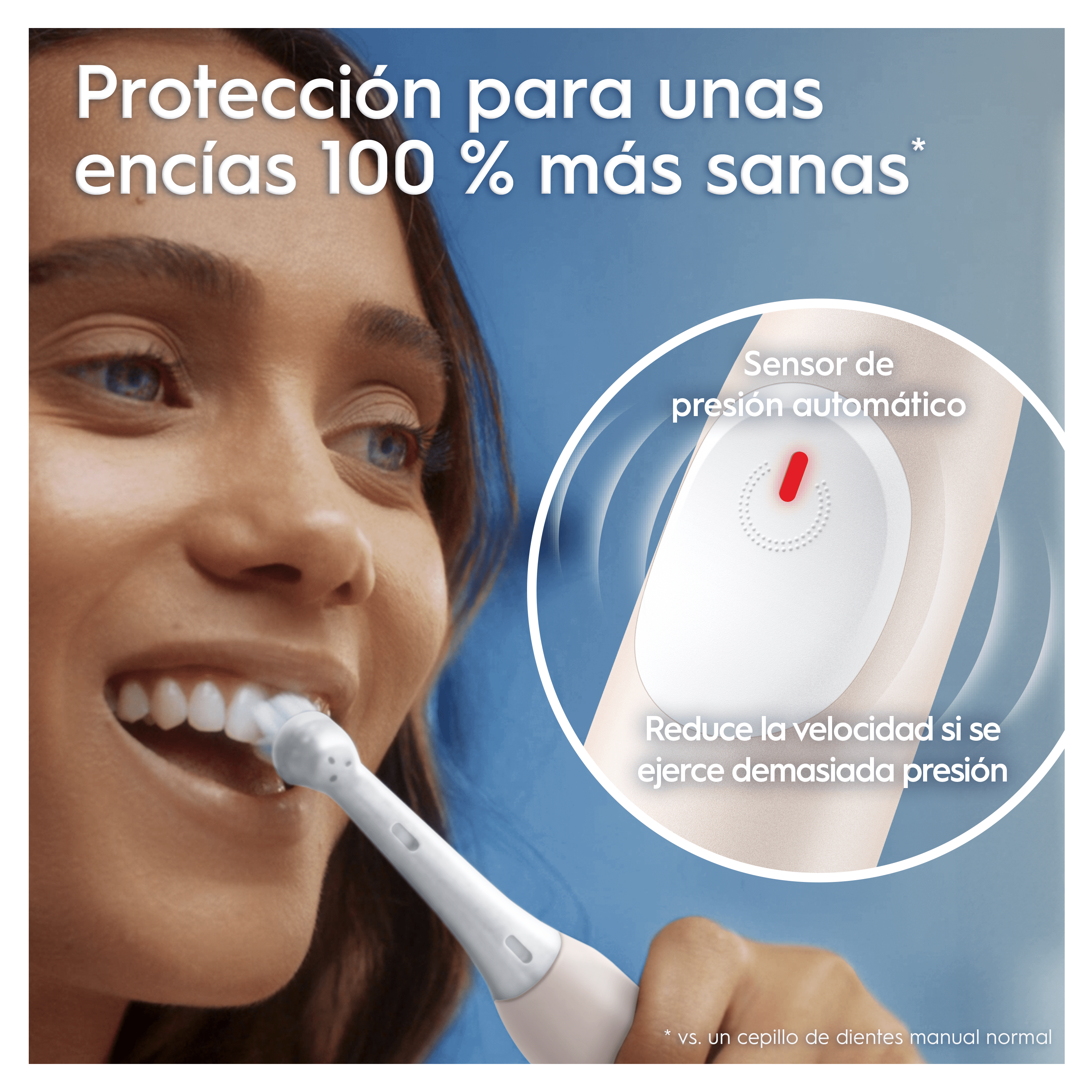 Oral-B iO 2 Pack de Cepillo Eléctrico Rosa con 1 cabezal y funda de viaje