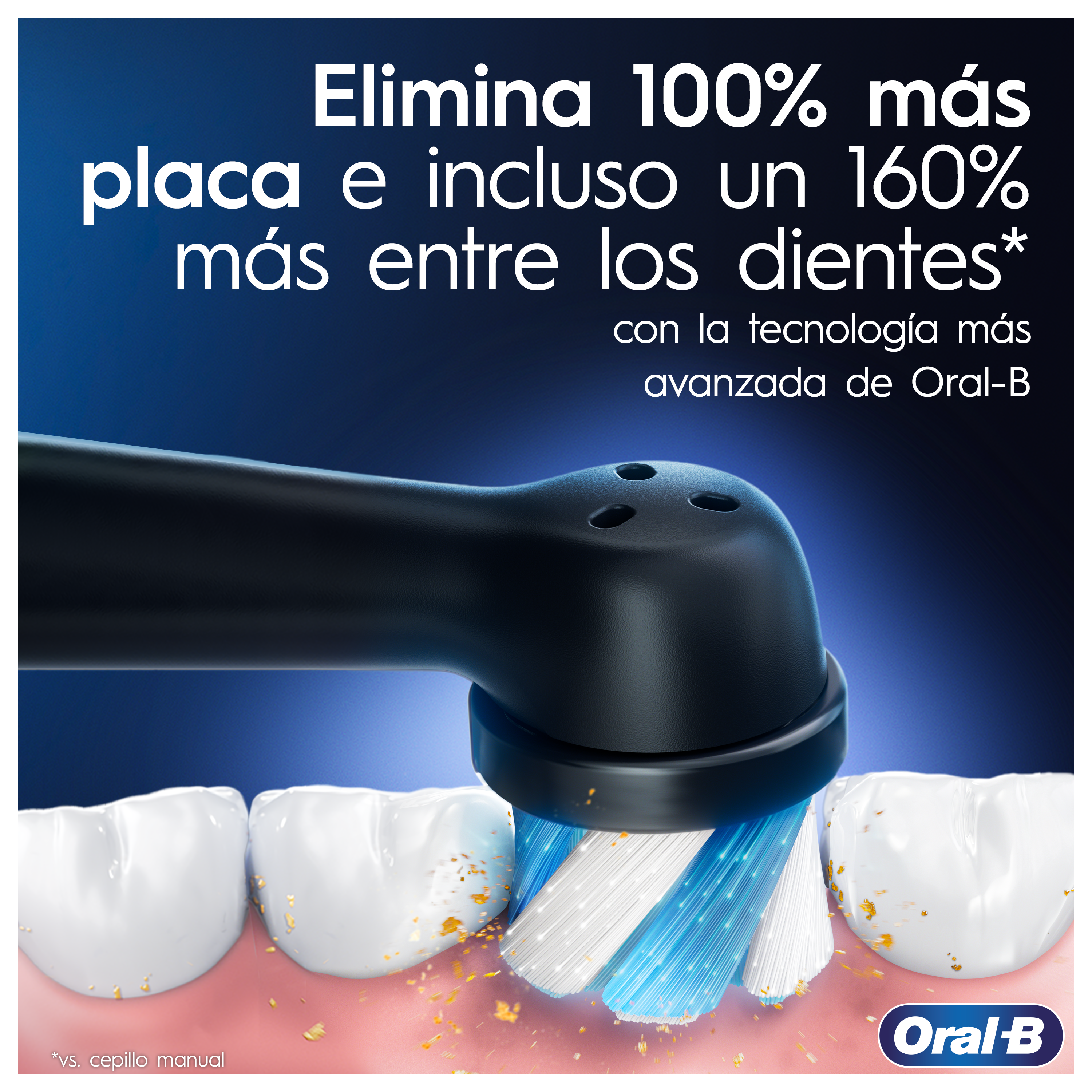 Oral-B iO 4 Pack de Cepillo Eléctrico Negro Mate con 3 Recambios