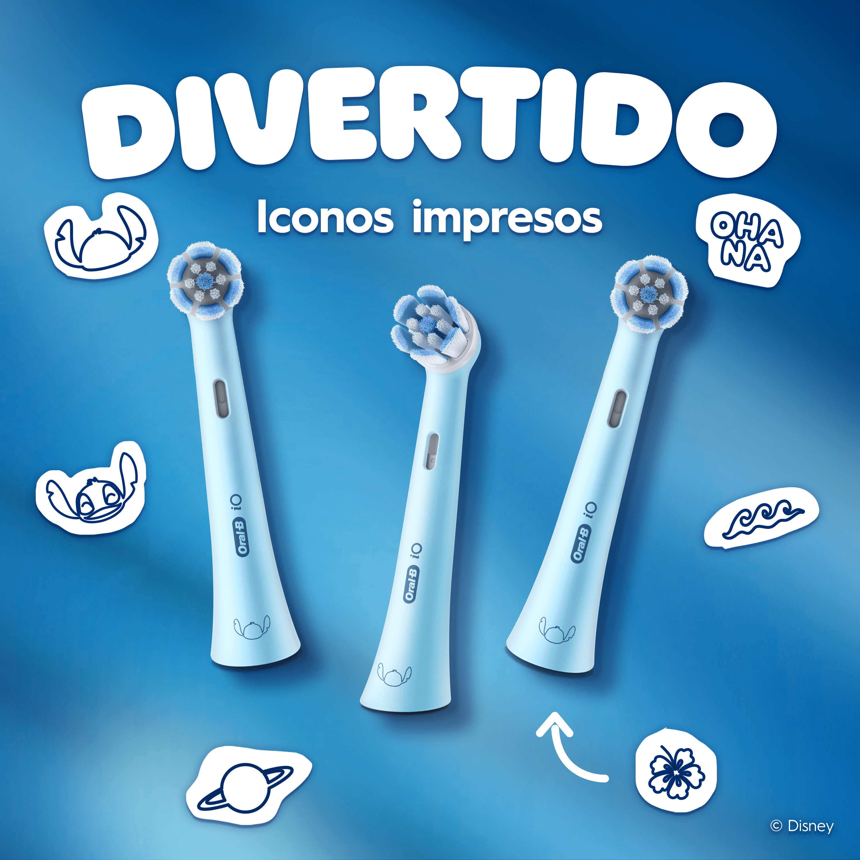 Oral-B iO Niños Recambios Stitch - Pack de 4