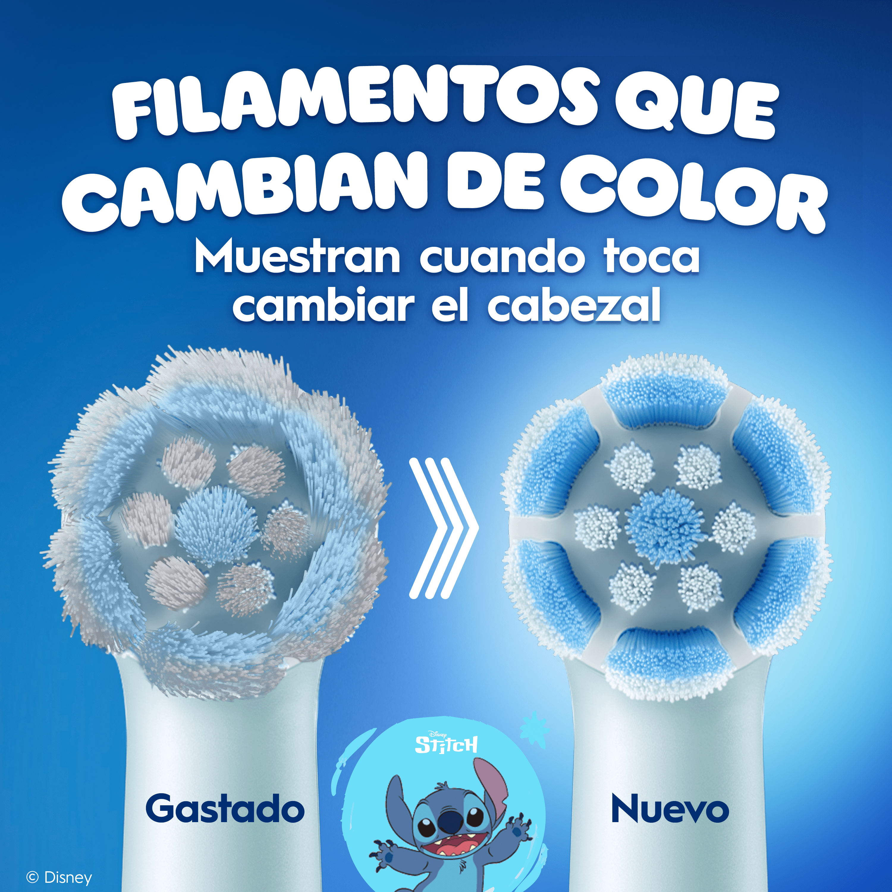 Oral-B iO Niños Recambios Stitch - Pack de 4