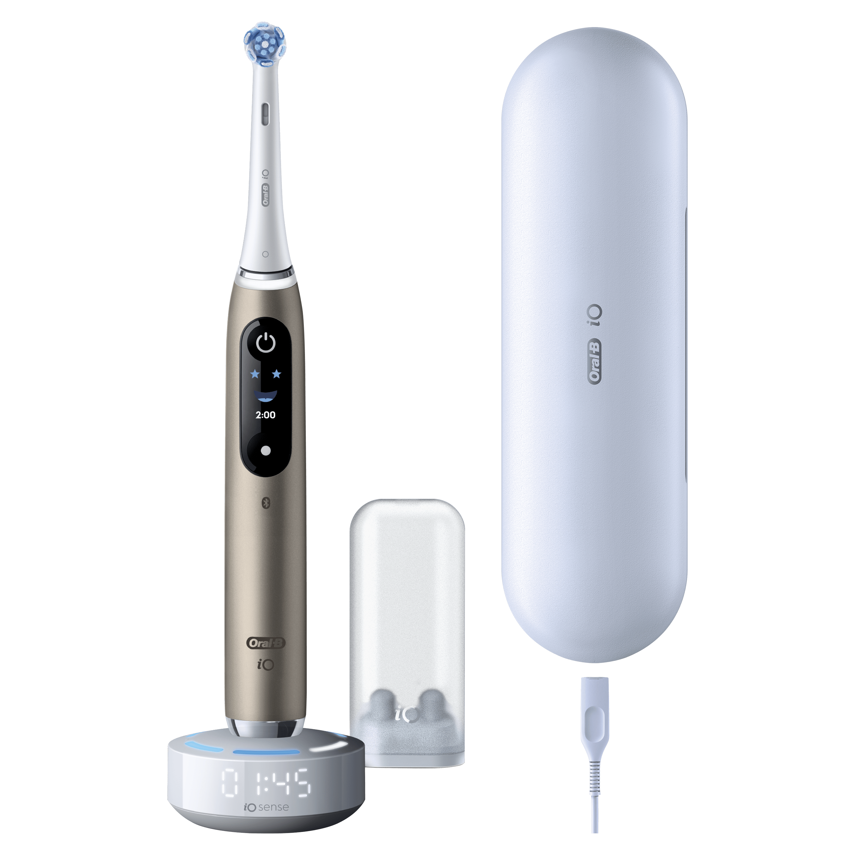 Oral-B iO 10 Gold Cepillo Eléctrico Edición Especial con 1+7 cabezales