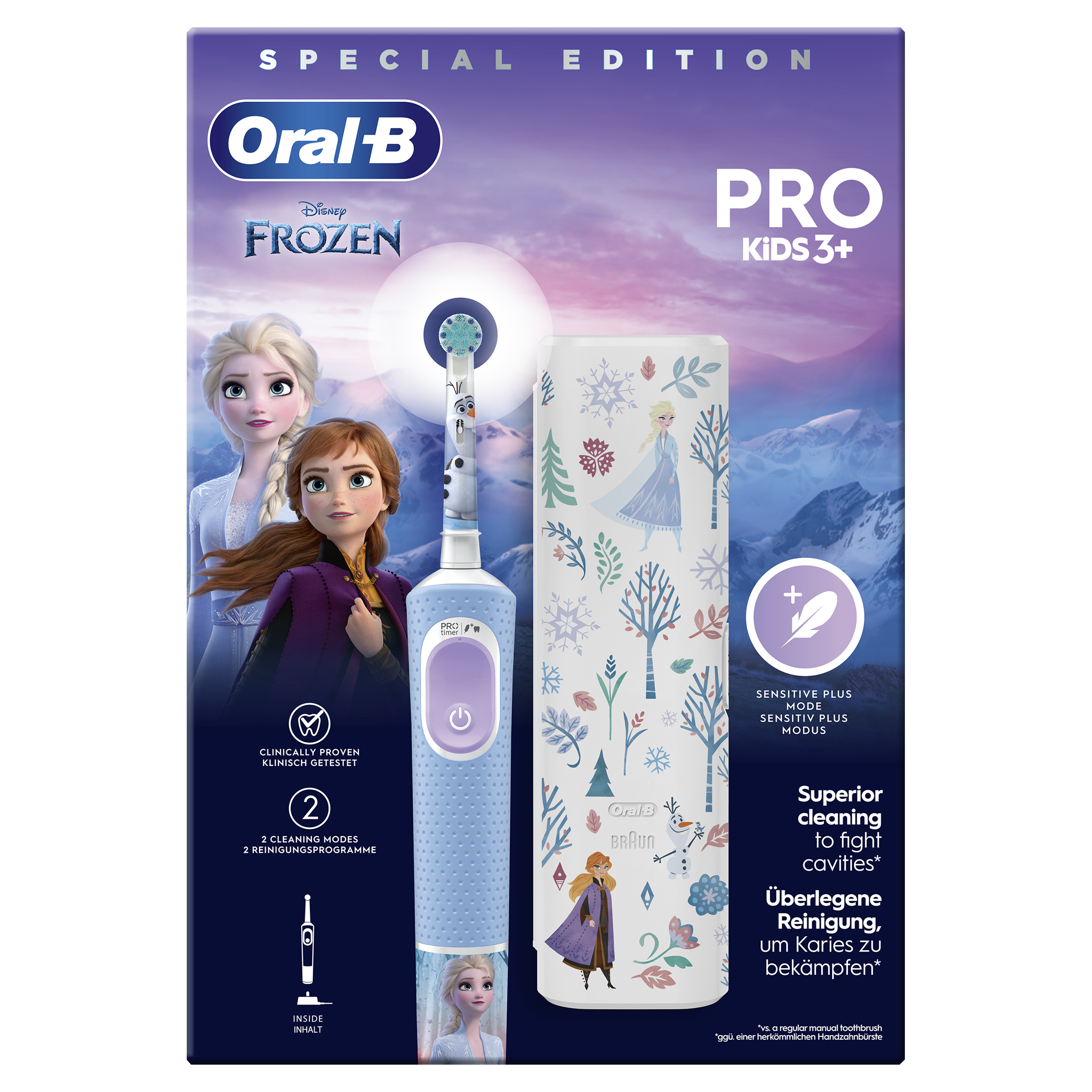 Oral-B Pro Kids Frozen Cepillo Eléctrico con 1 Cabezal