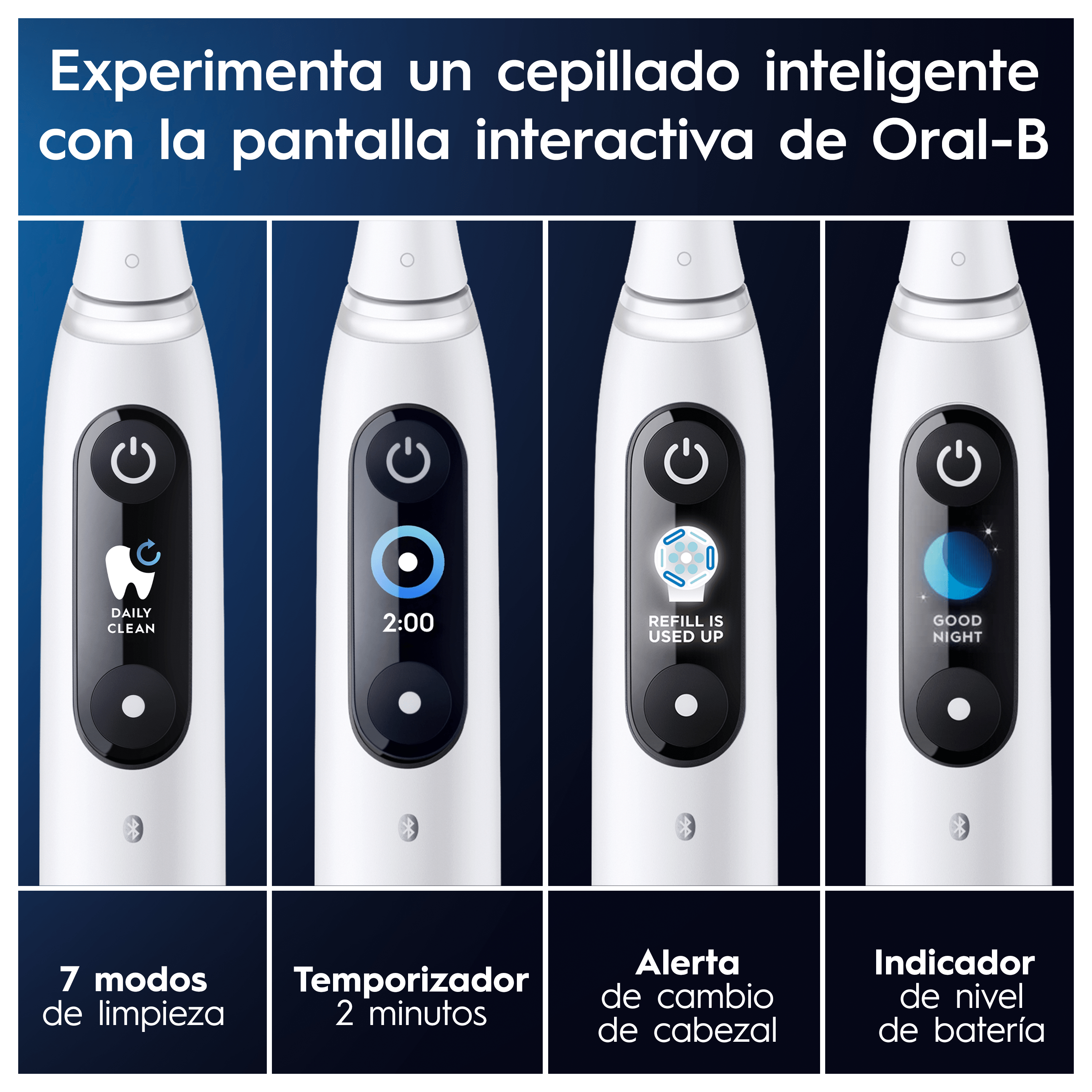 Oral-B iO 9 Cepillo Eléctrico Blanco con 2+9 cabezales