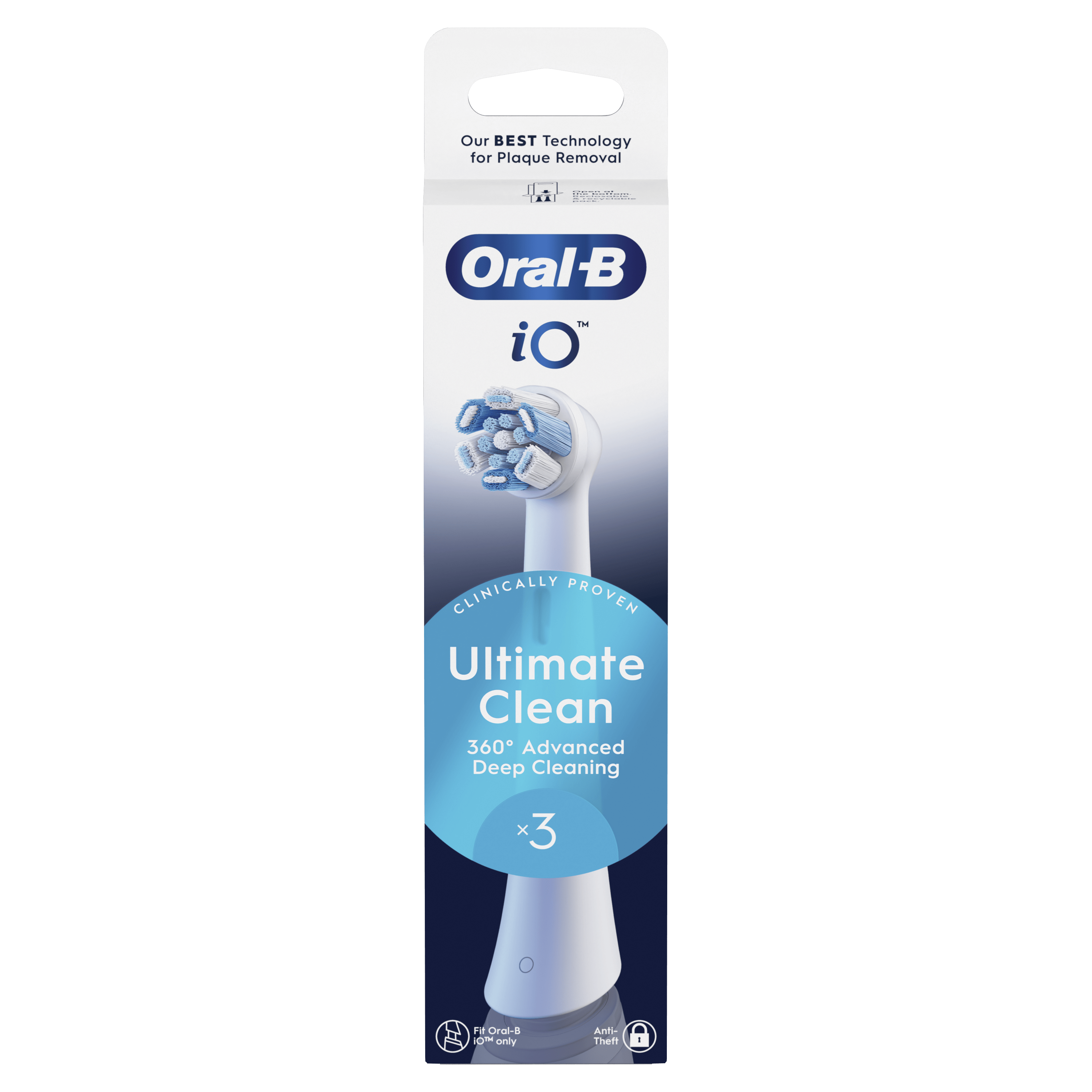 Oral-B iO 3 Cepillo Eléctrico Negro con 1+5 cabezal y estuche de viaje